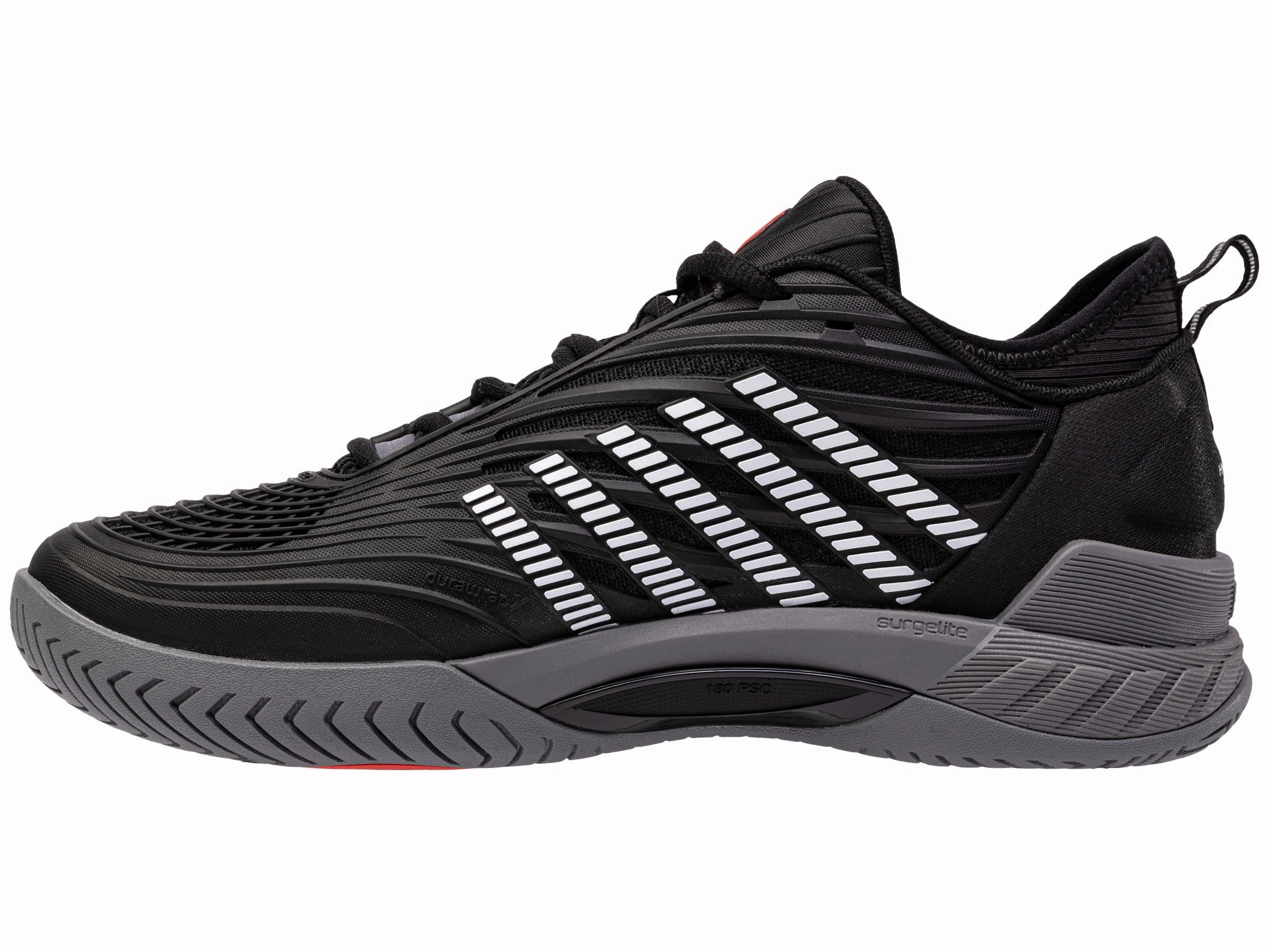09071-038-M | HYPERCOURT SUPREME 2 | BLACK/STEEL GRAY/FIREY RED