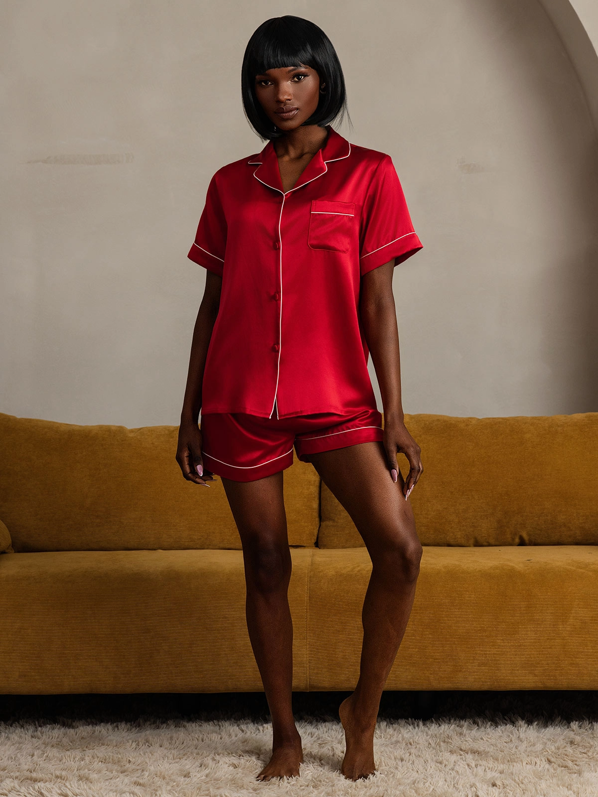 22Momme Pure Silk Short Pajama Set