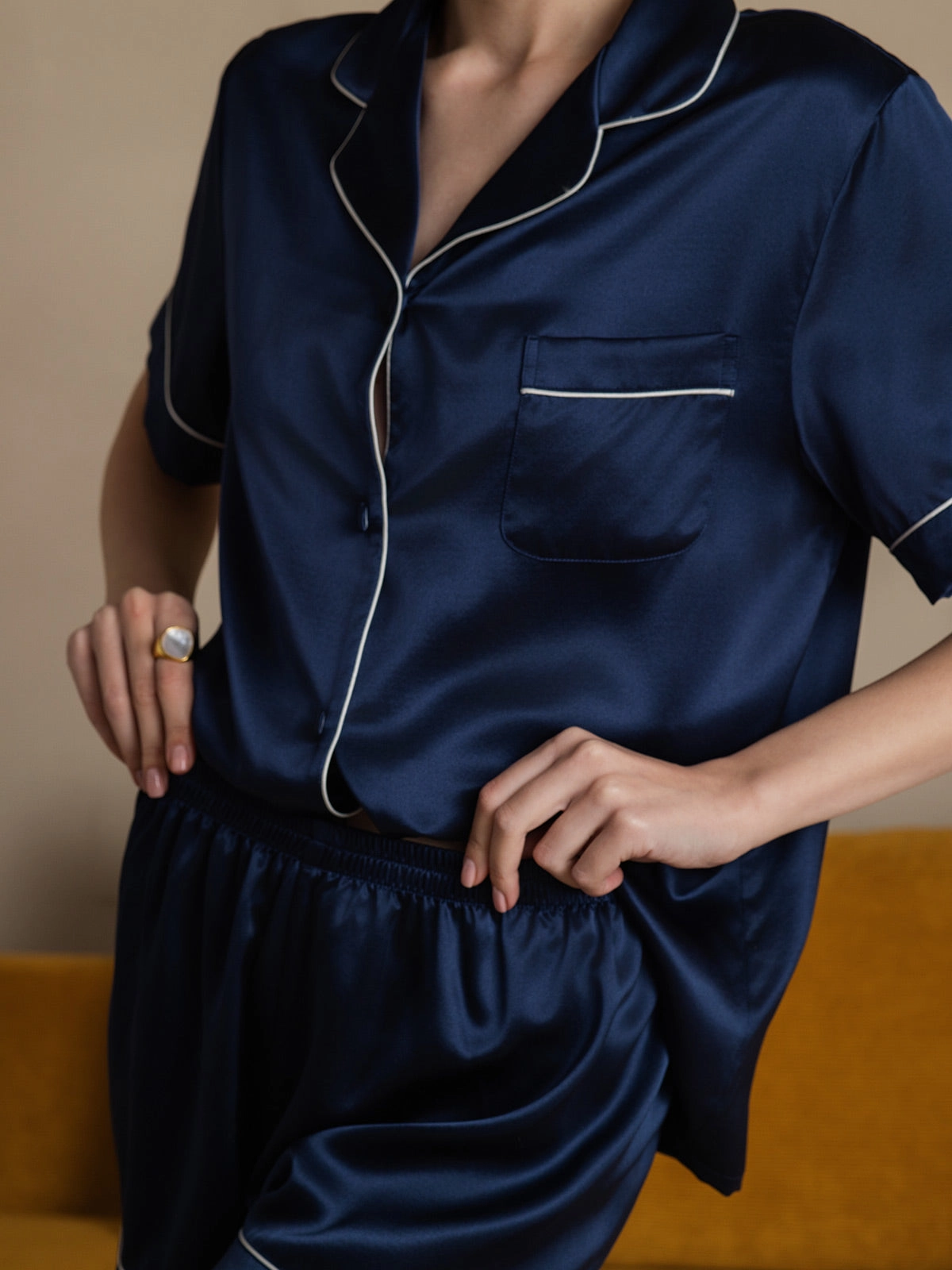 22Momme Pure Silk Short Pajama Set