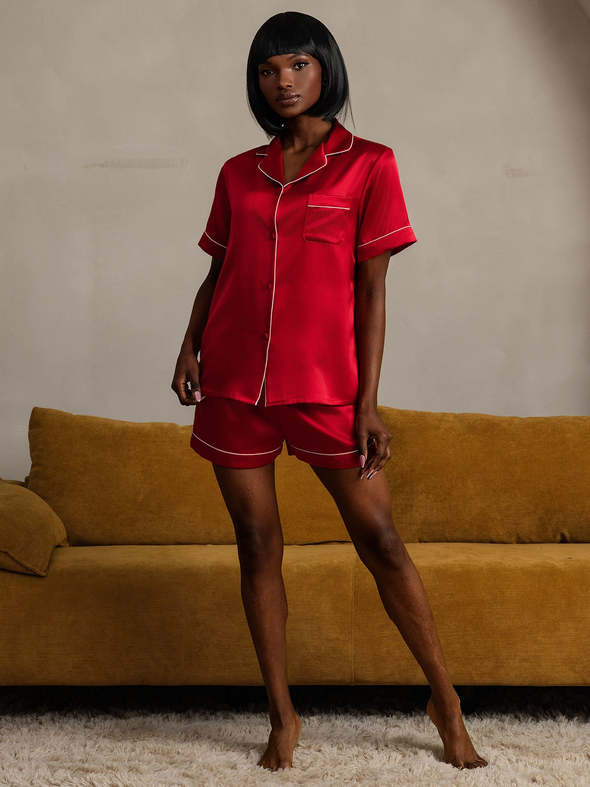 22Momme Pure Silk Short Pajama Set