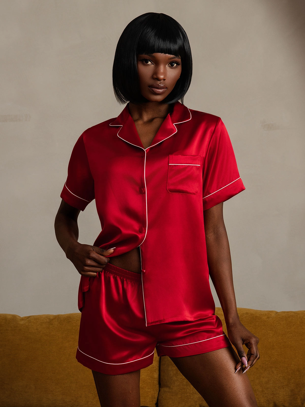22Momme Pure Silk Short Pajama Set