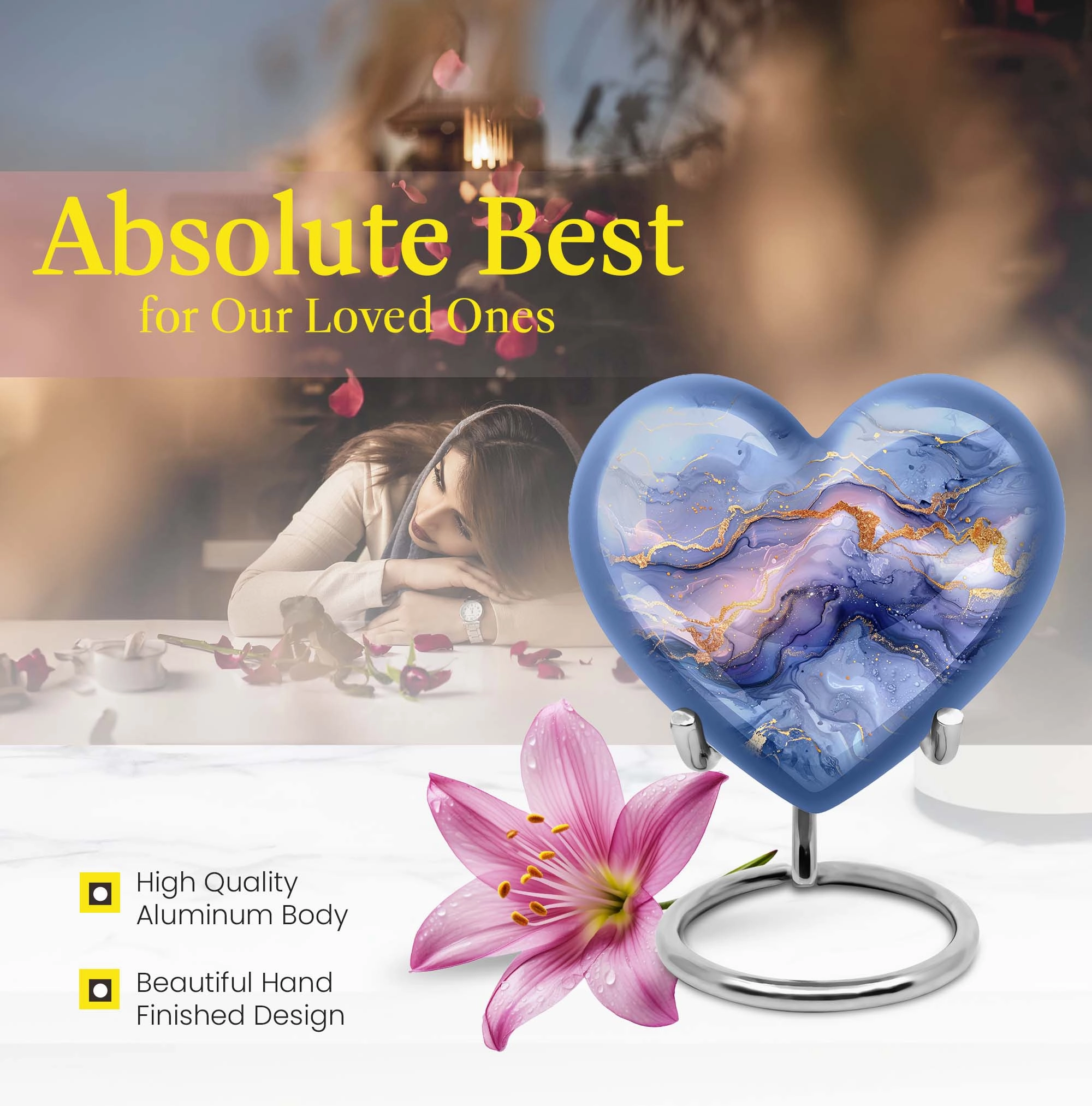 Abstract Urn Memento - A Supreme Male Cremation Urn