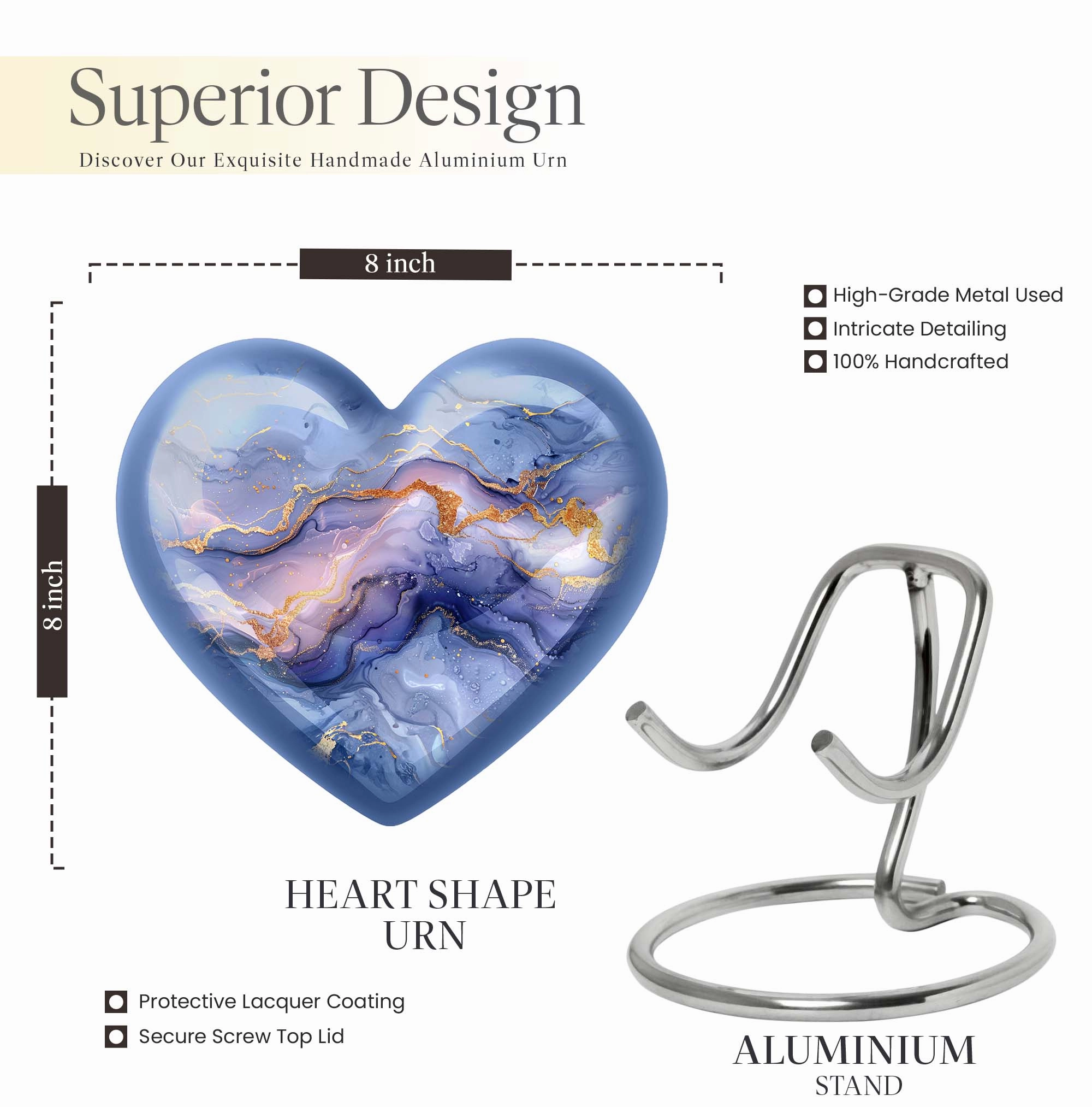 Abstract Urn Memento - A Supreme Male Cremation Urn