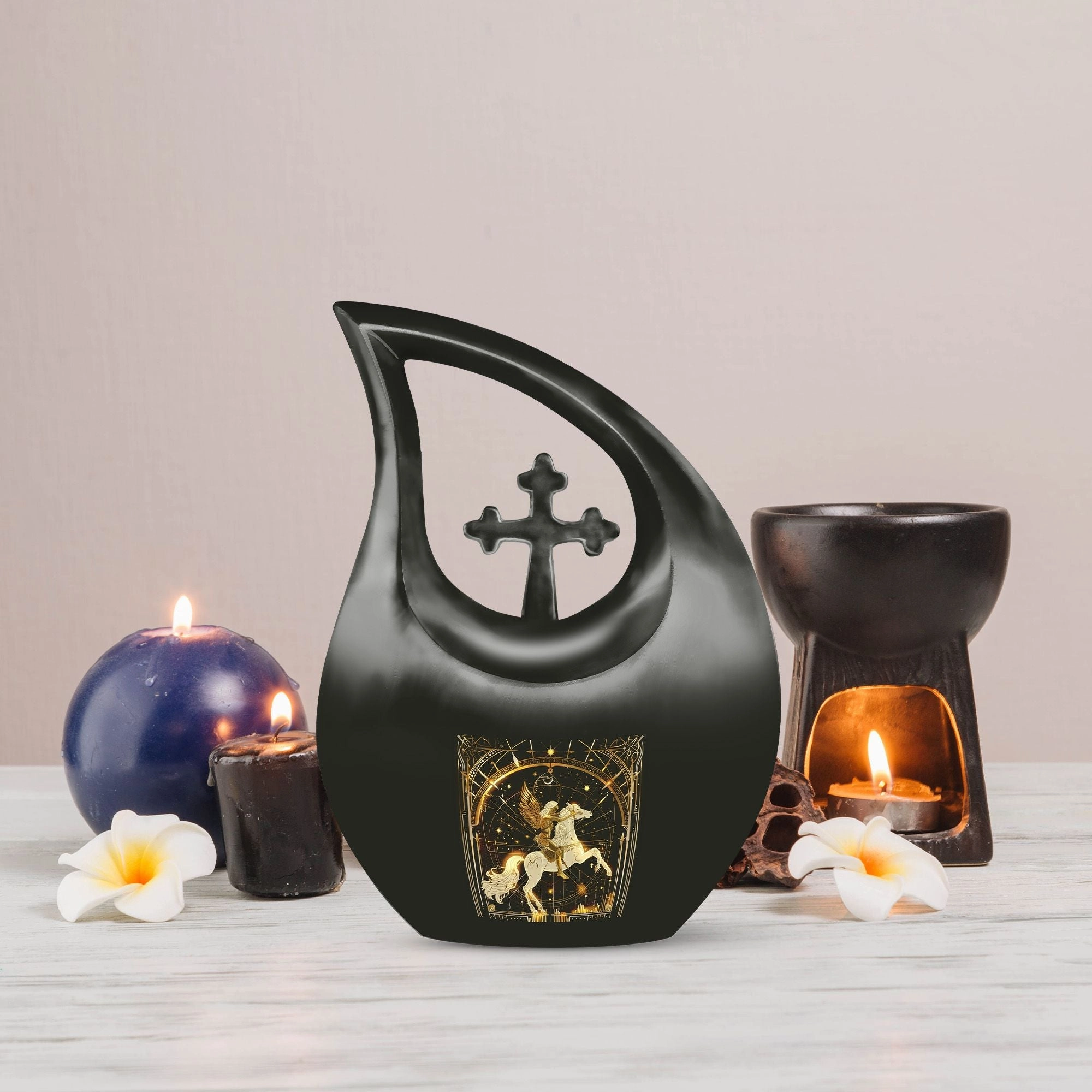 Affordable Cremation Zodiac Urn Rememorial Symbol of Eternal