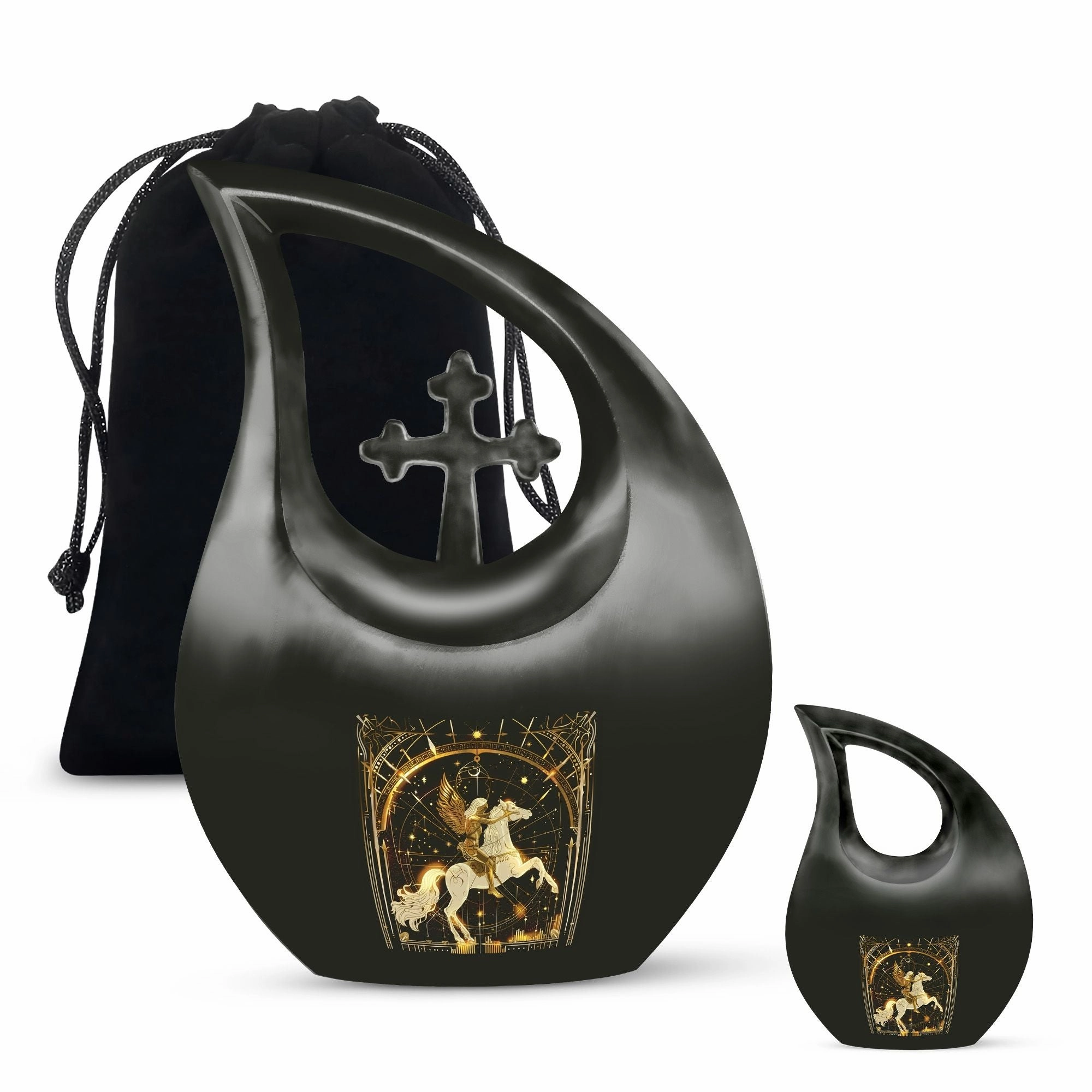 Affordable Cremation Zodiac Urn Rememorial Symbol of Eternal