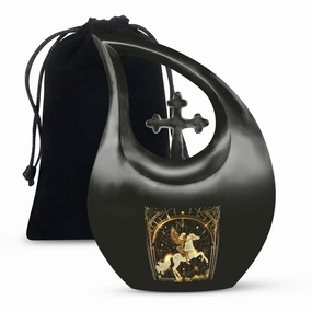 Affordable Cremation Zodiac Urn Rememorial Symbol of Eternal