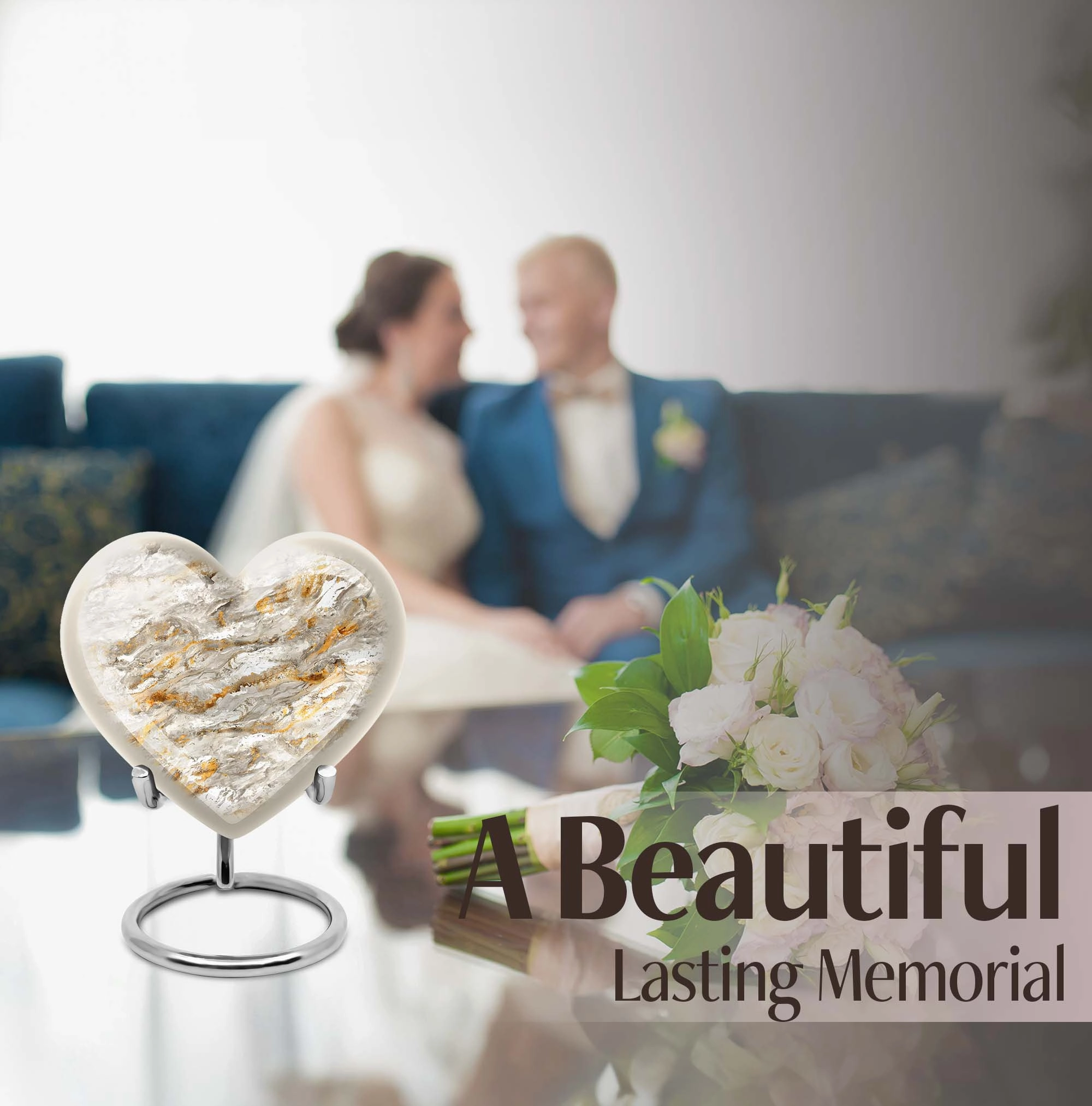 Artistic Swirl Memorial Urn for Restful Ash Containment