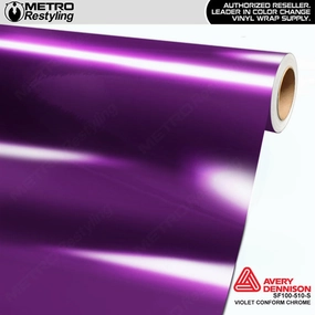 Avery Dennison SF100 Gloss Violet Conform Chrome Vinyl Wrap | SF100-510-S