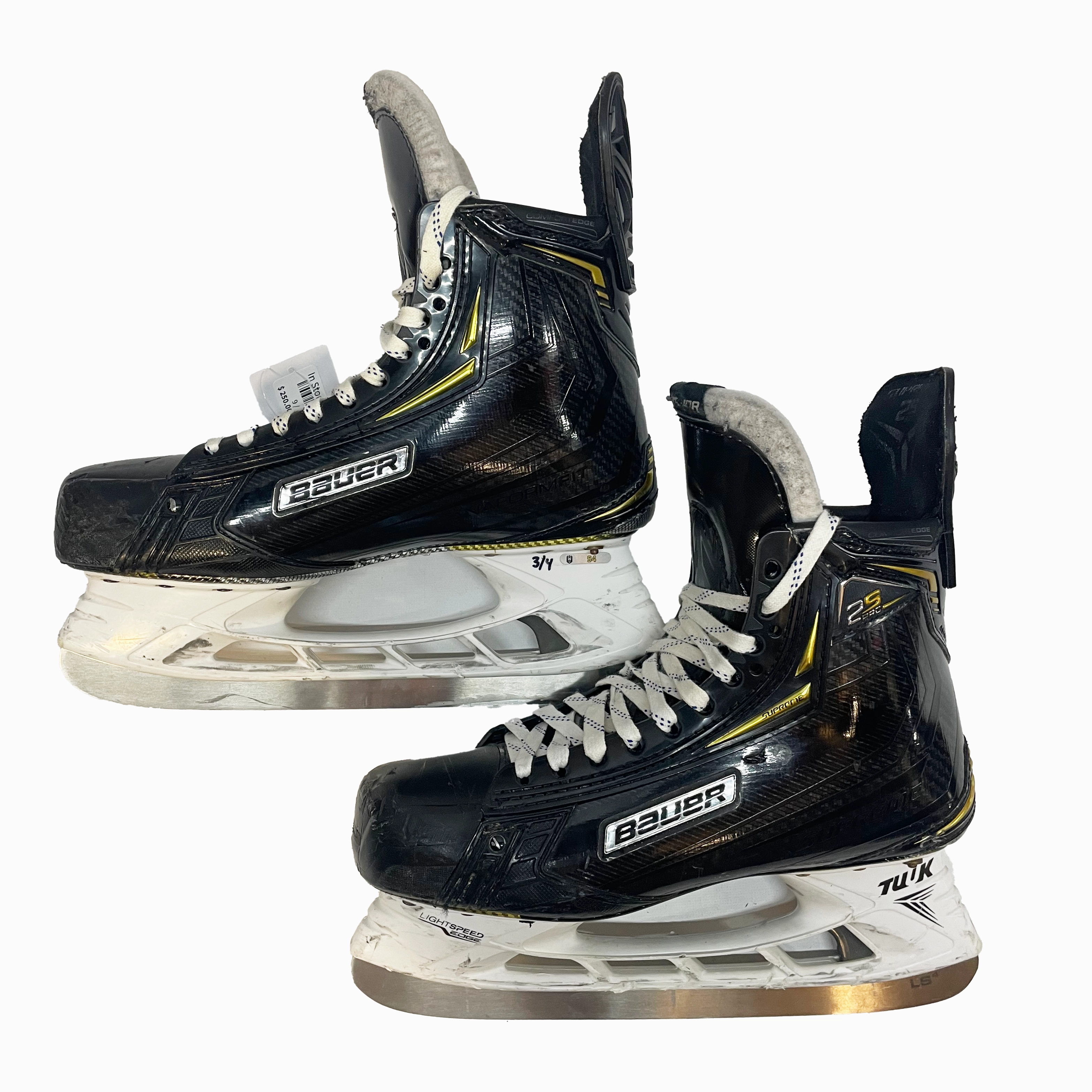 Bauer Supreme 2S Pro - Used Pro Stock Hockey Skates - Size 9D