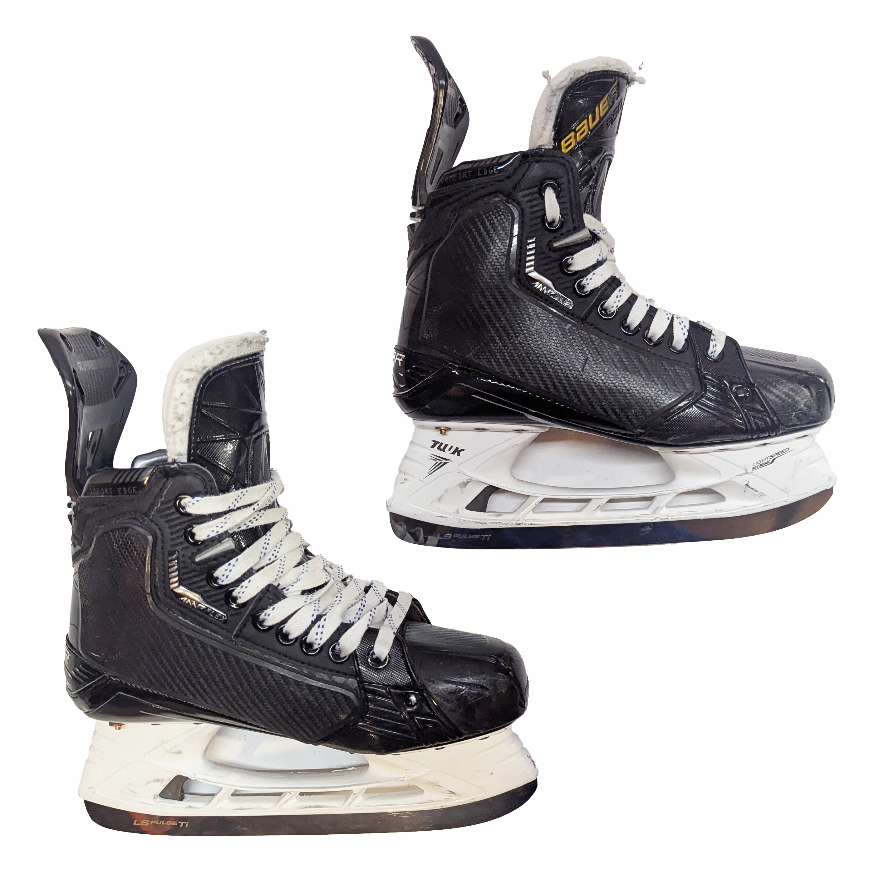 Bauer Supreme Mach - Used NCAA Pro Stock Hockey Skate with Shot Blocker - Size 6