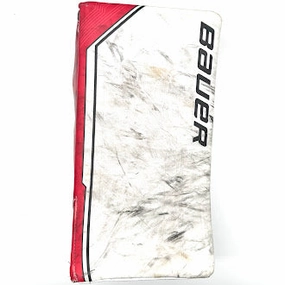Bauer Supreme Mach - Used Pro Stock Goalie Blocker - (White/Red/Black)