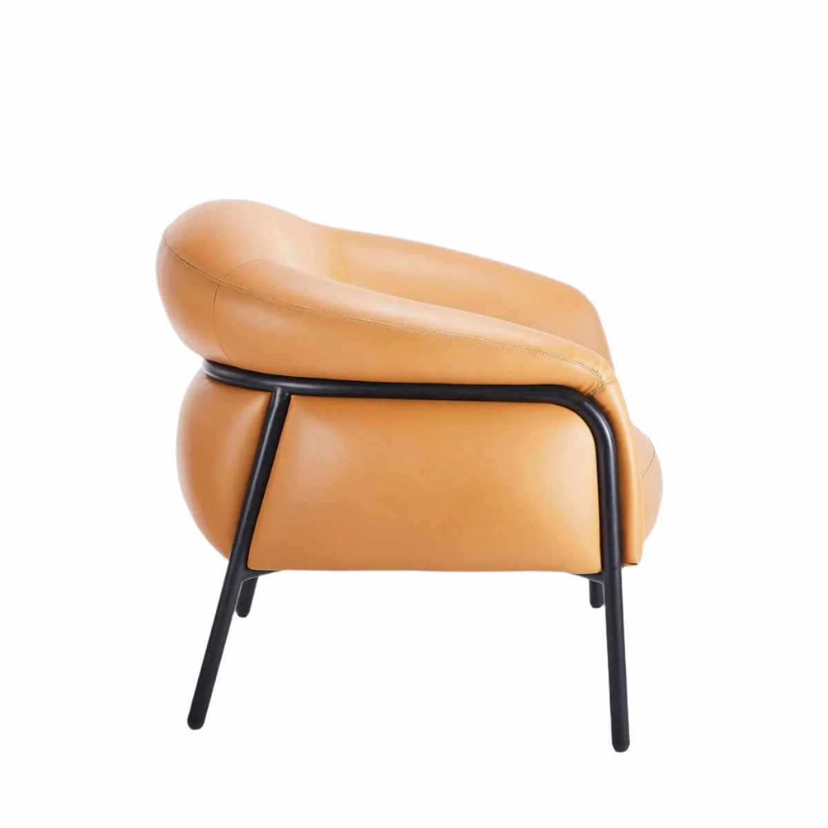 Belly Armchair - Tan PU Leather