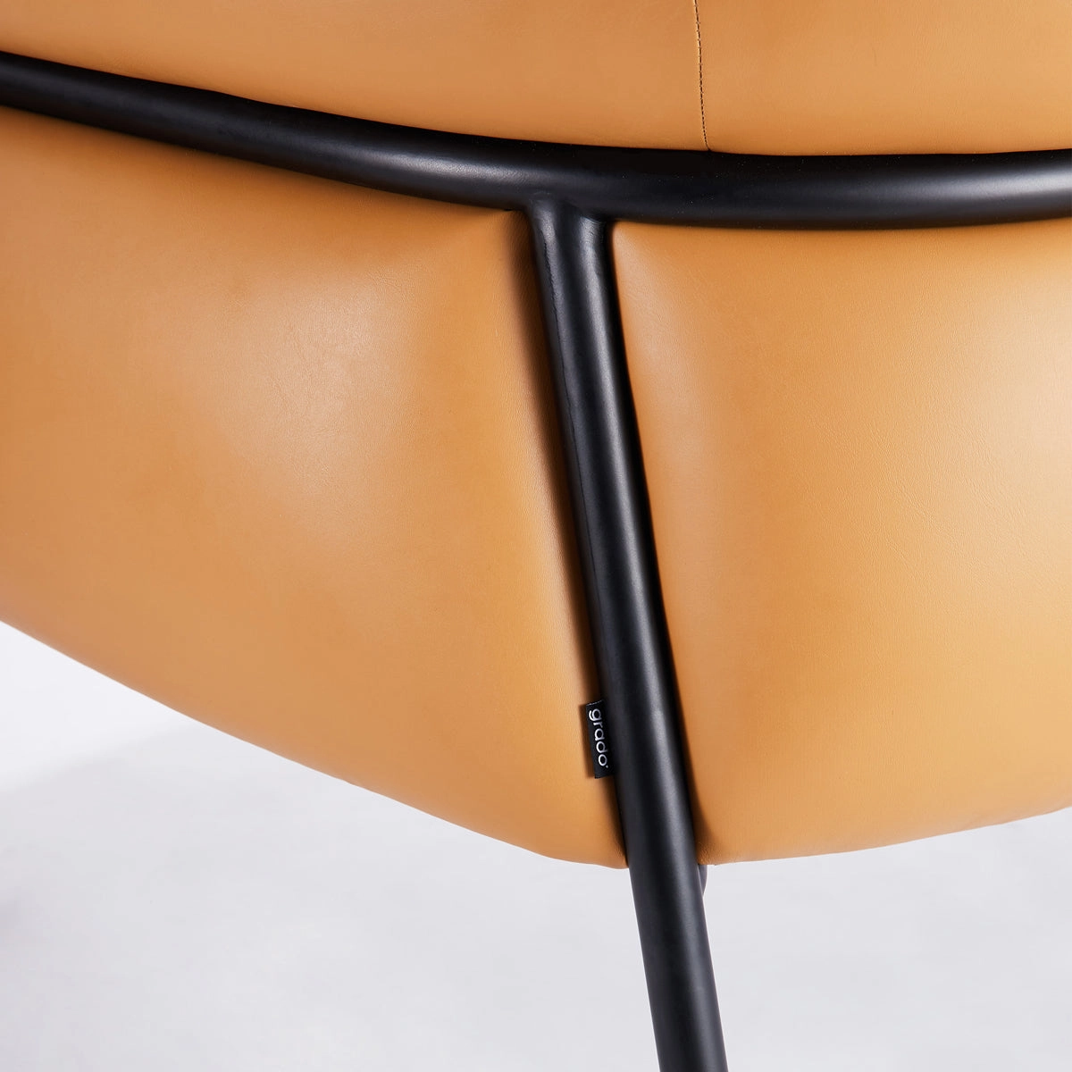 Belly Armchair - Tan PU Leather