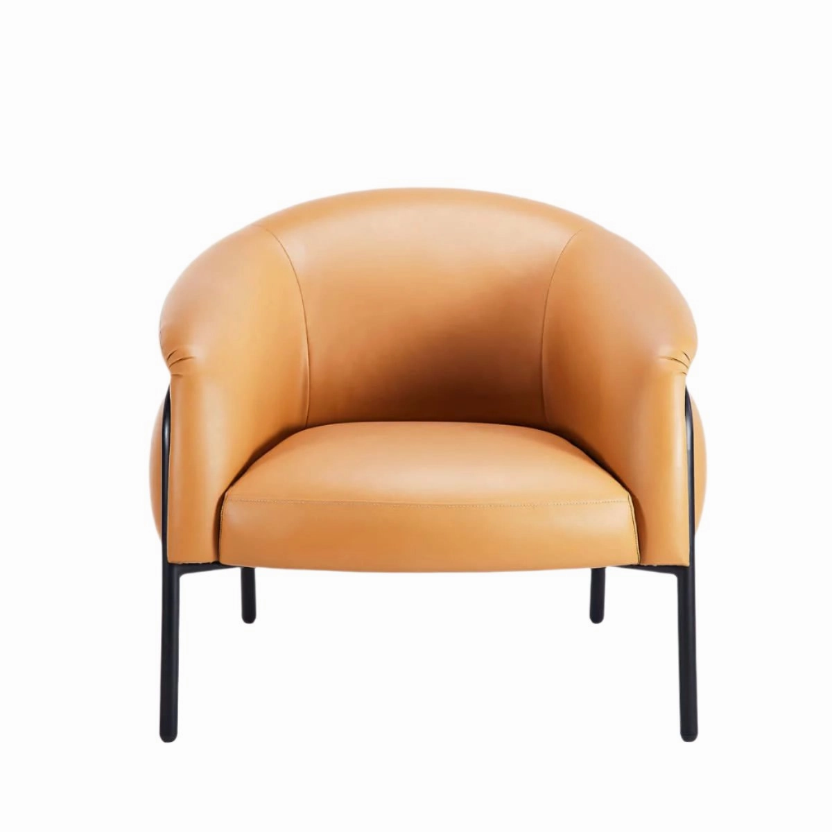 Belly Armchair - Tan PU Leather