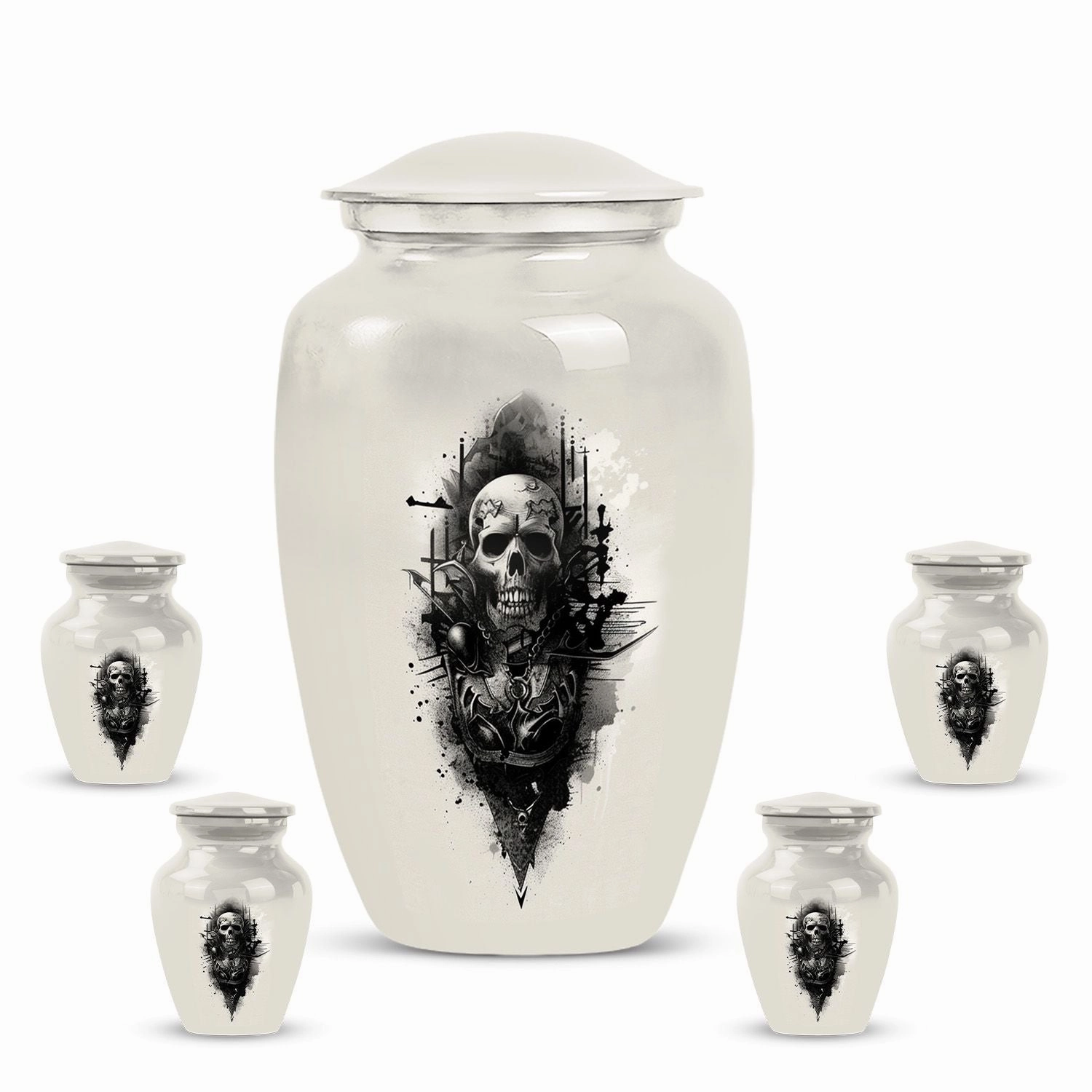 Catholic Sacrarium: Commemorative Cremation Urn for Gentleman