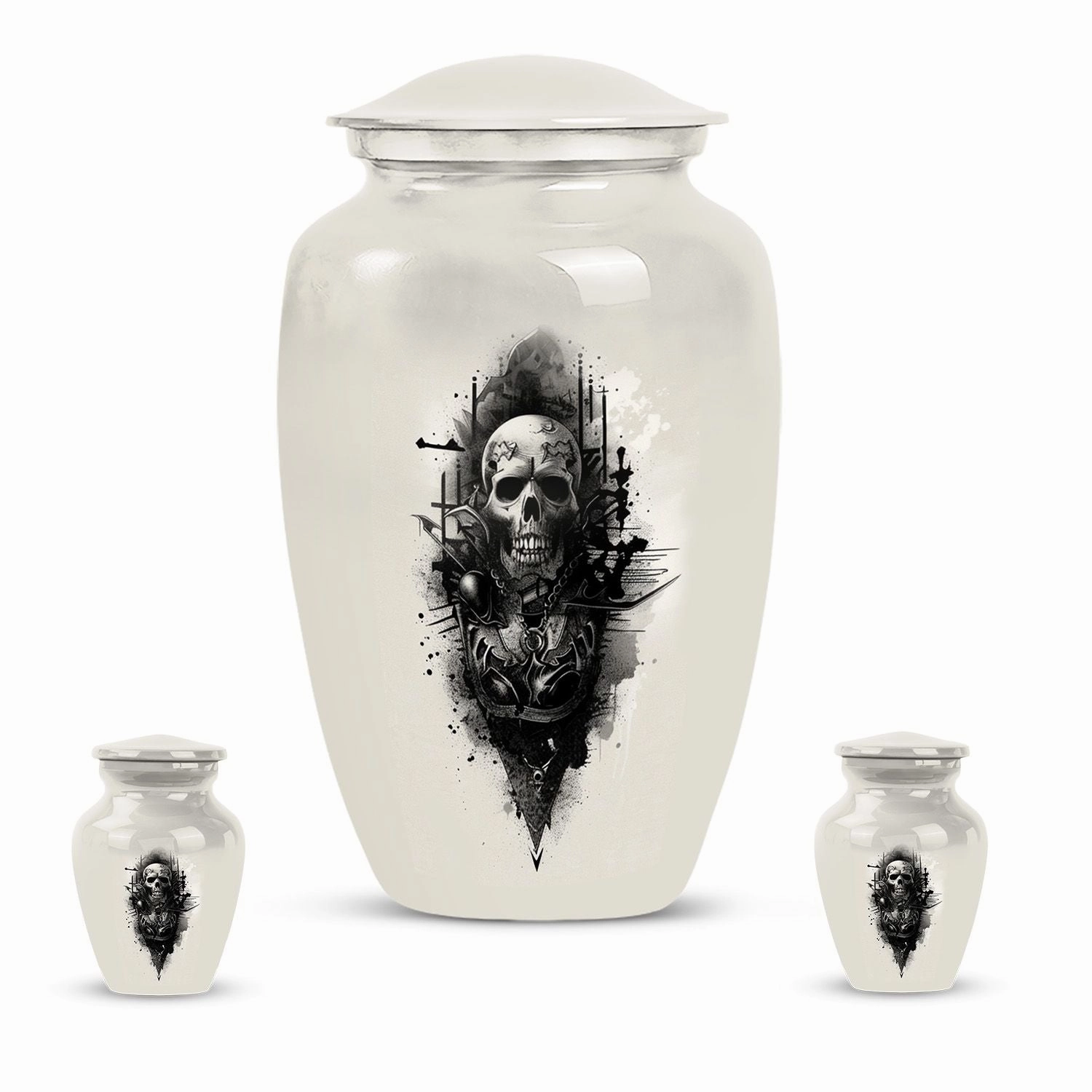 Catholic Sacrarium: Commemorative Cremation Urn for Gentleman