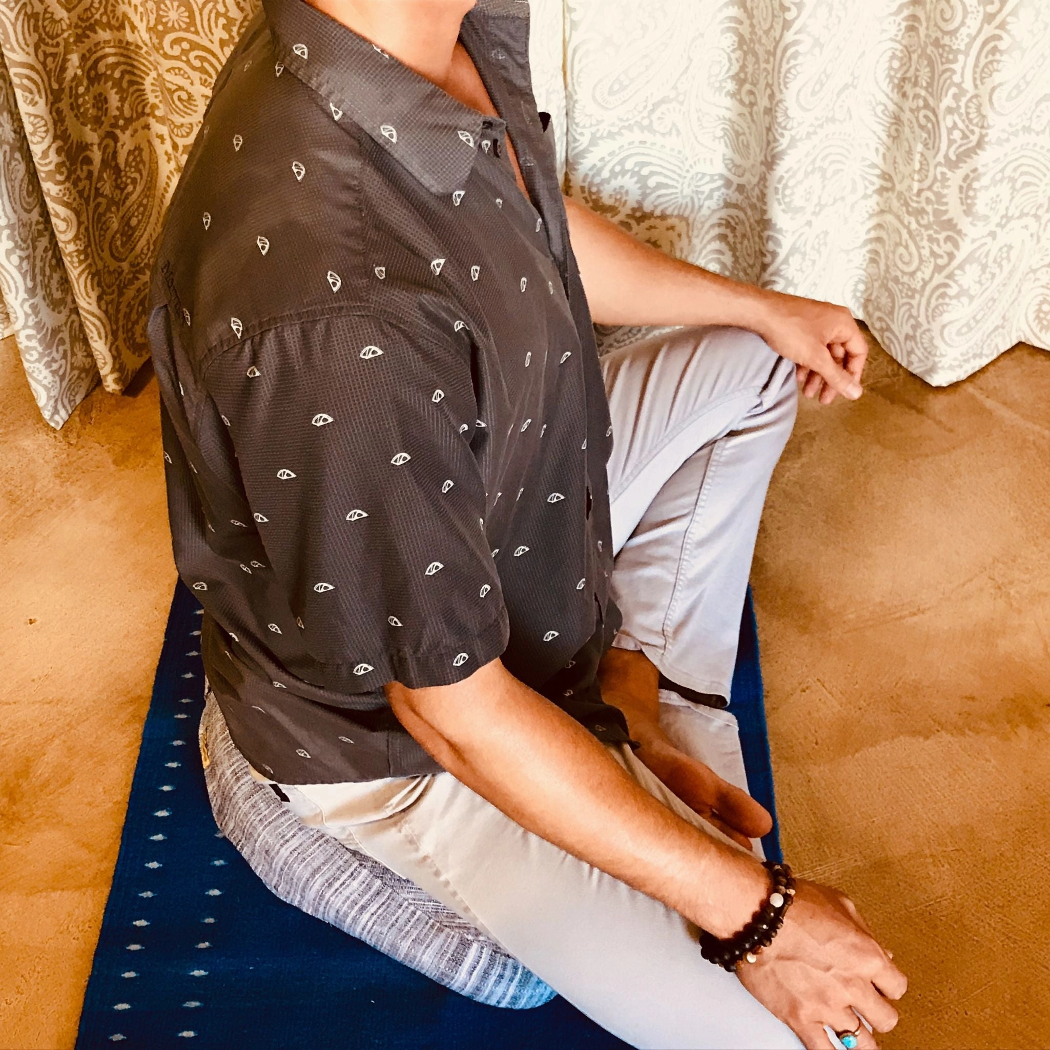 Chandra Crescent Meditation Eco-Cushion