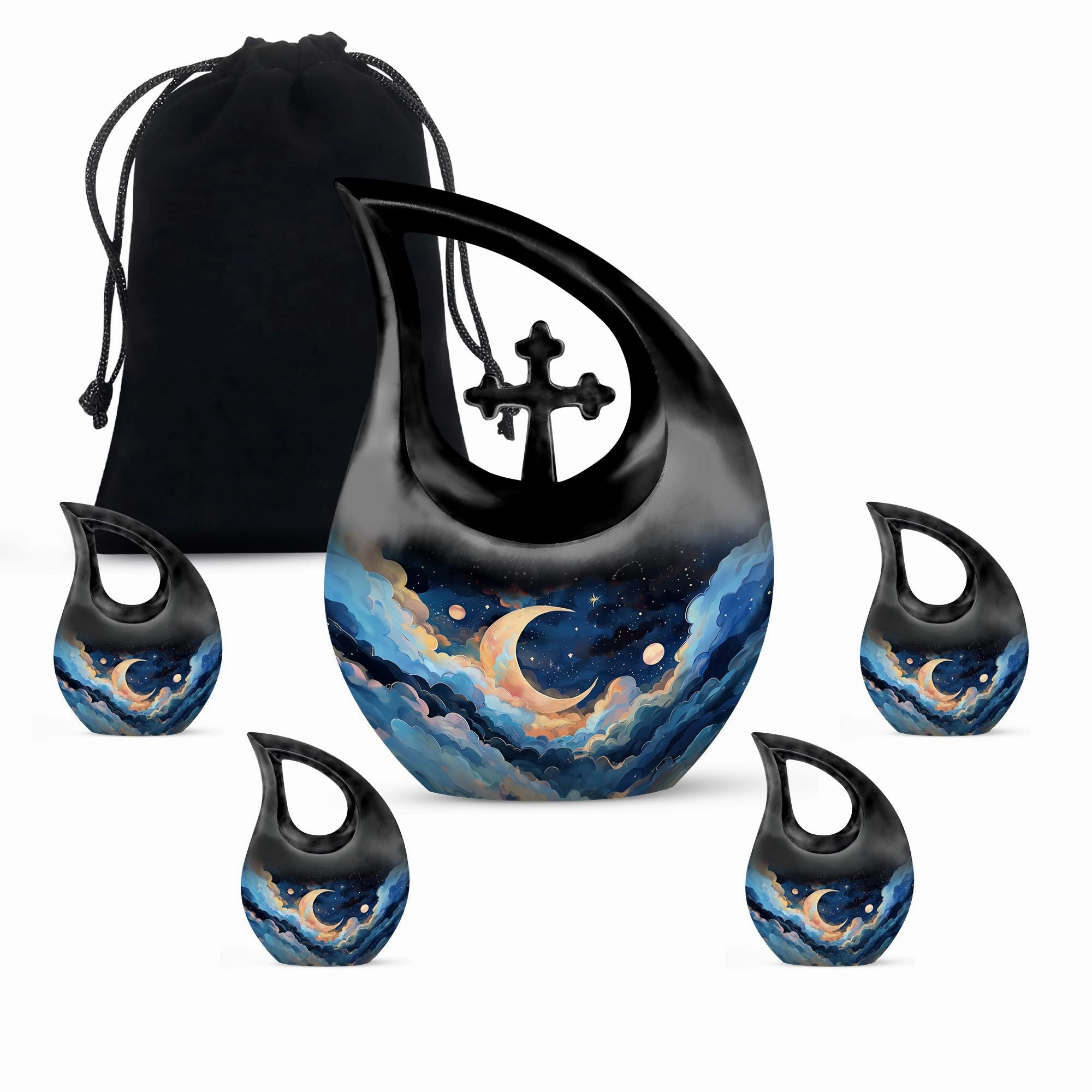 Clouds Urn Serene Memorial Vessel for Eternal Rest