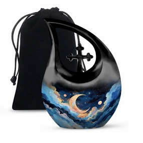 Clouds Urn Serene Memorial Vessel for Eternal Rest
