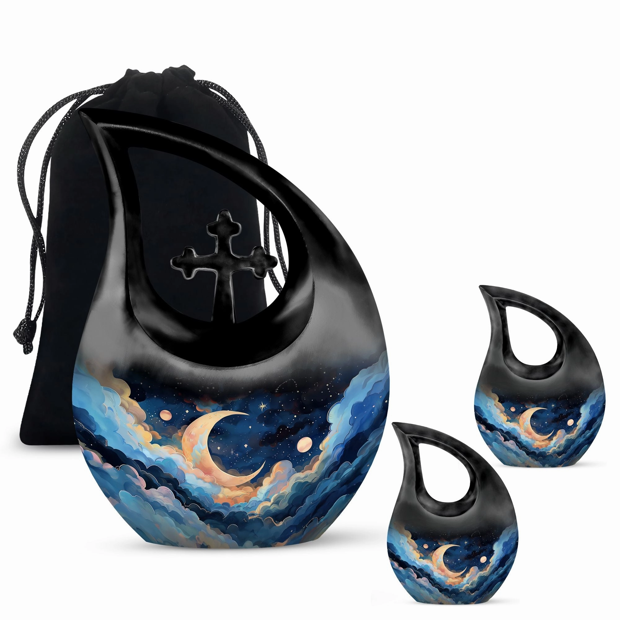 Clouds Urn Serene Memorial Vessel for Eternal Rest