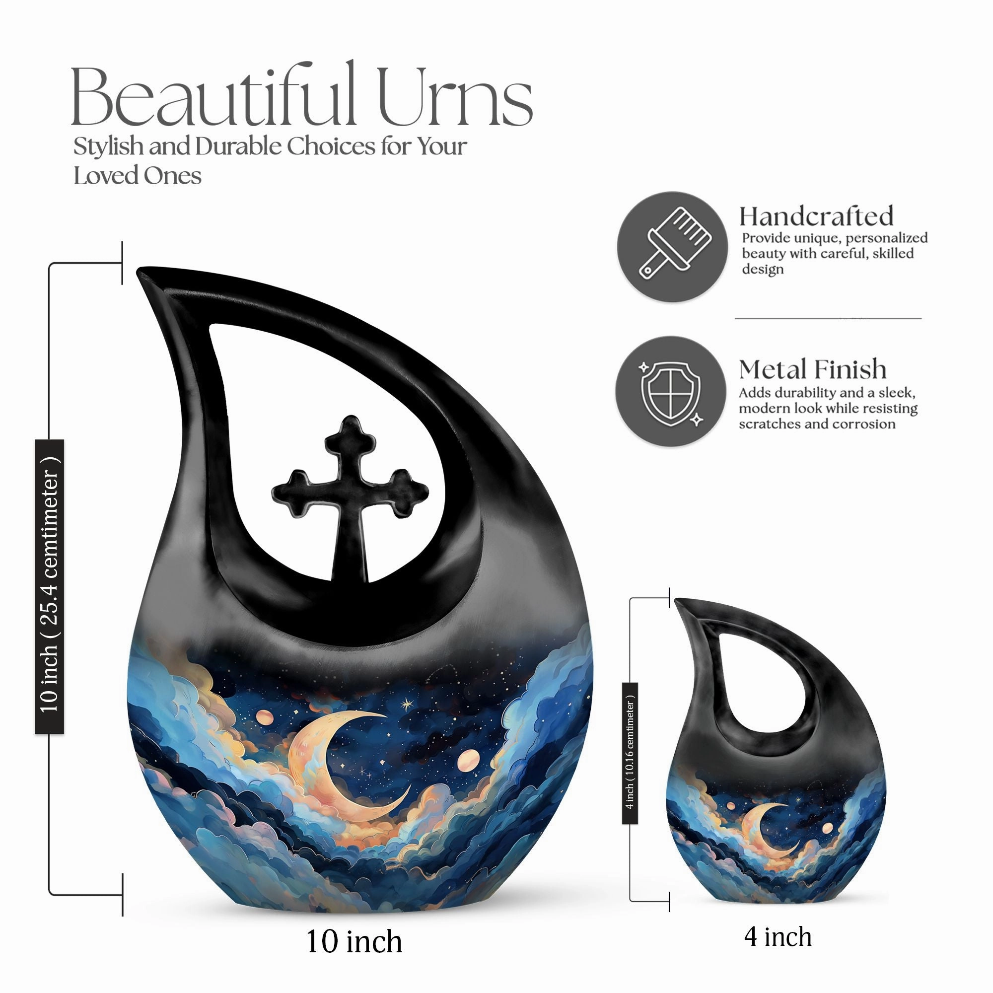 Clouds Urn Serene Memorial Vessel for Eternal Rest