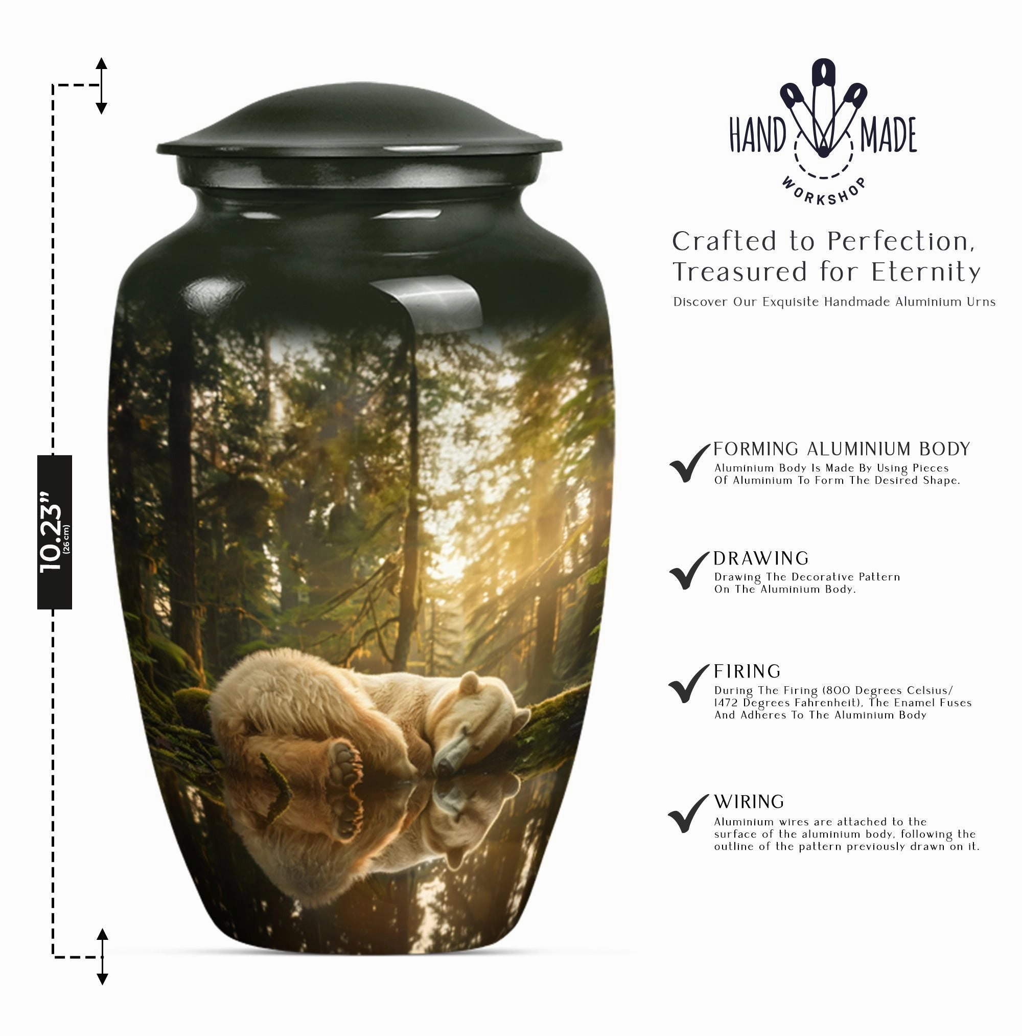 Cremation Burial Bear Urn, A Cherished Memorial Tribute For Mom