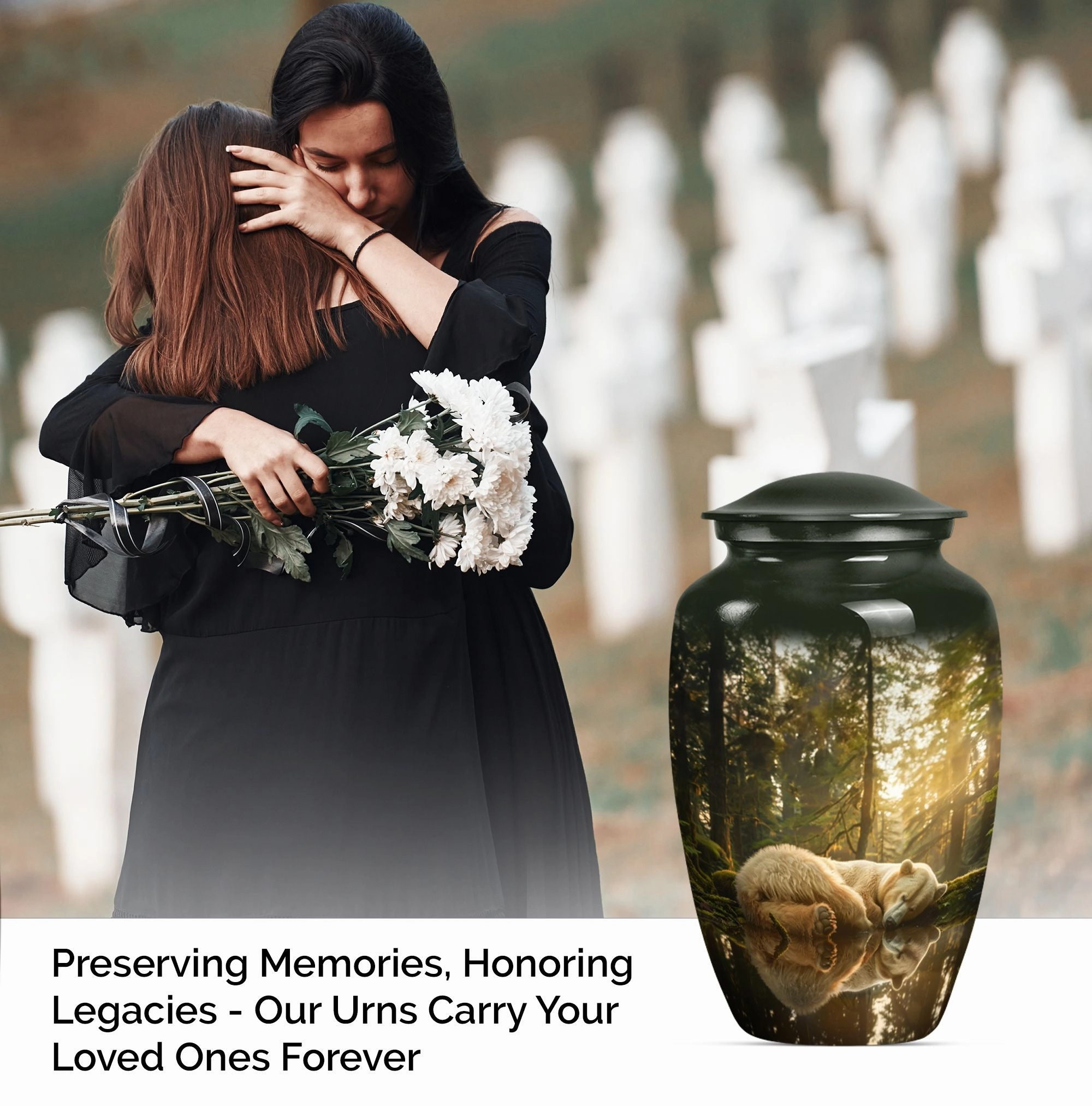 Cremation Burial Bear Urn, A Cherished Memorial Tribute For Mom