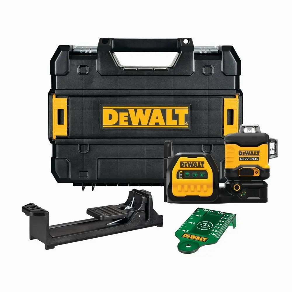 DEWALT DCLE34030GB-20V MAX* XR 3 X 360 Green Line Laser (Tool Only)