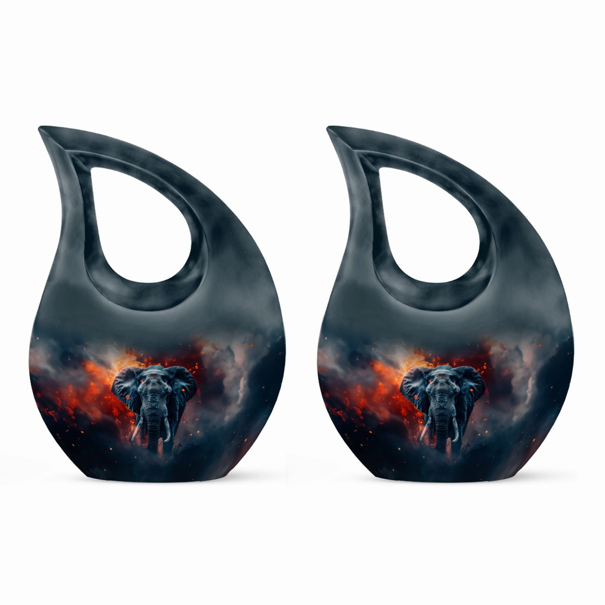 Elephant Urn - Cremation Container For Cremated Human Ashes