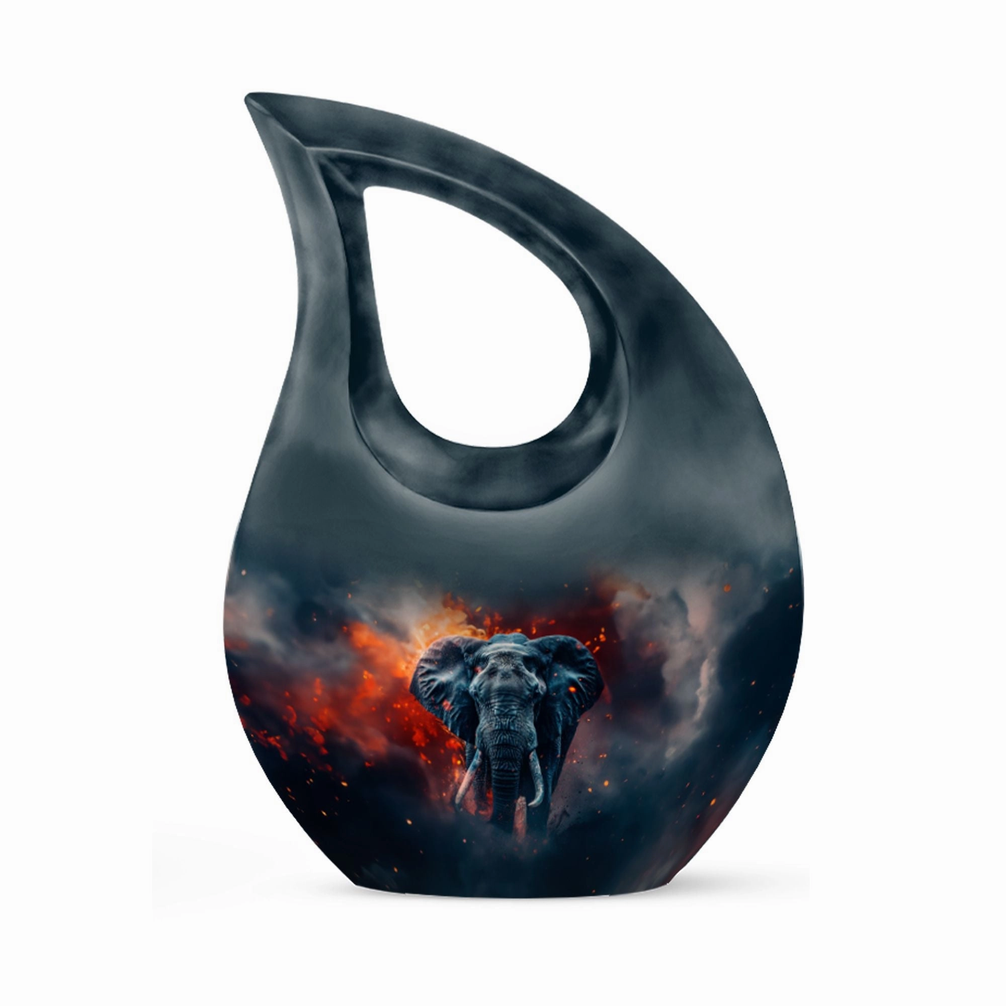 Elephant Urn - Cremation Container For Cremated Human Ashes