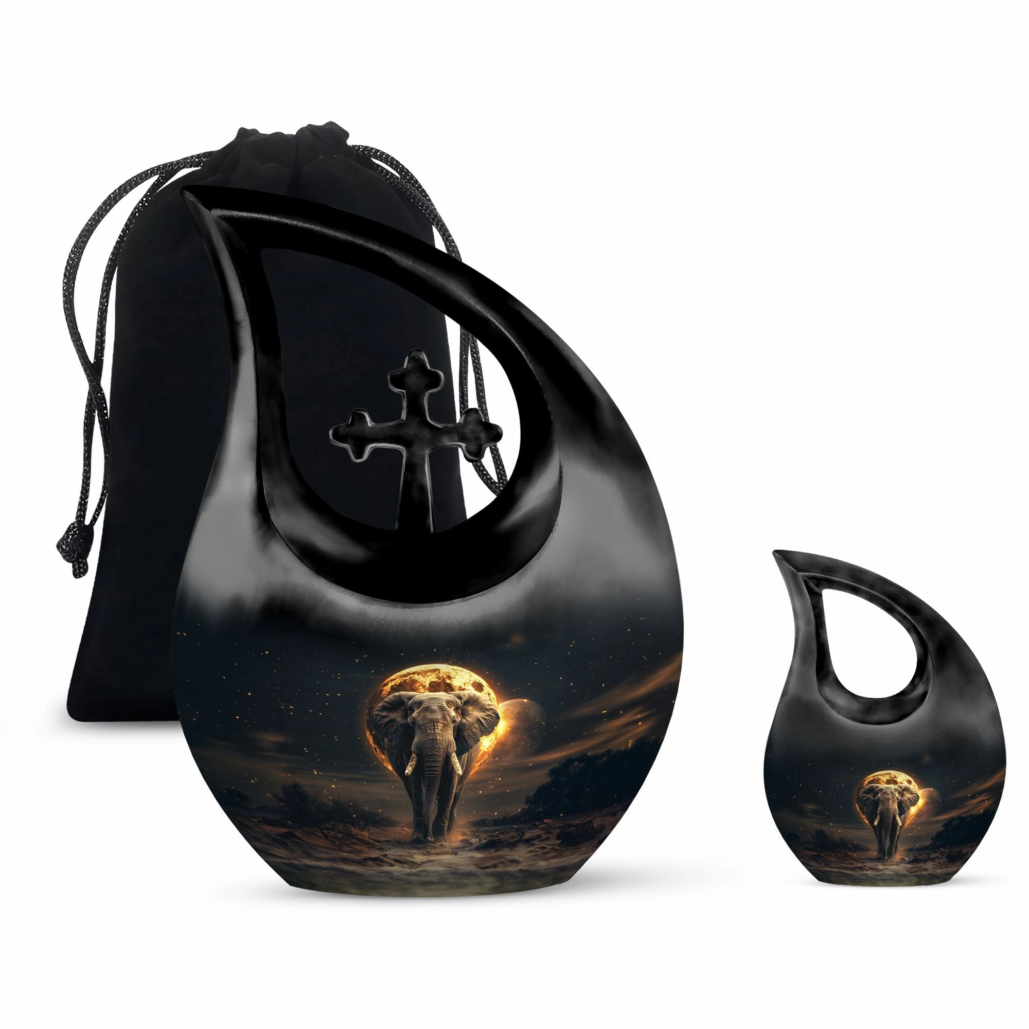 Elephant Urn: Majestic Keepsake for Men's Ashes - Memorial Piece