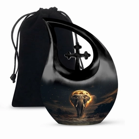 Elephant Urn: Majestic Keepsake for Men's Ashes - Memorial Piece