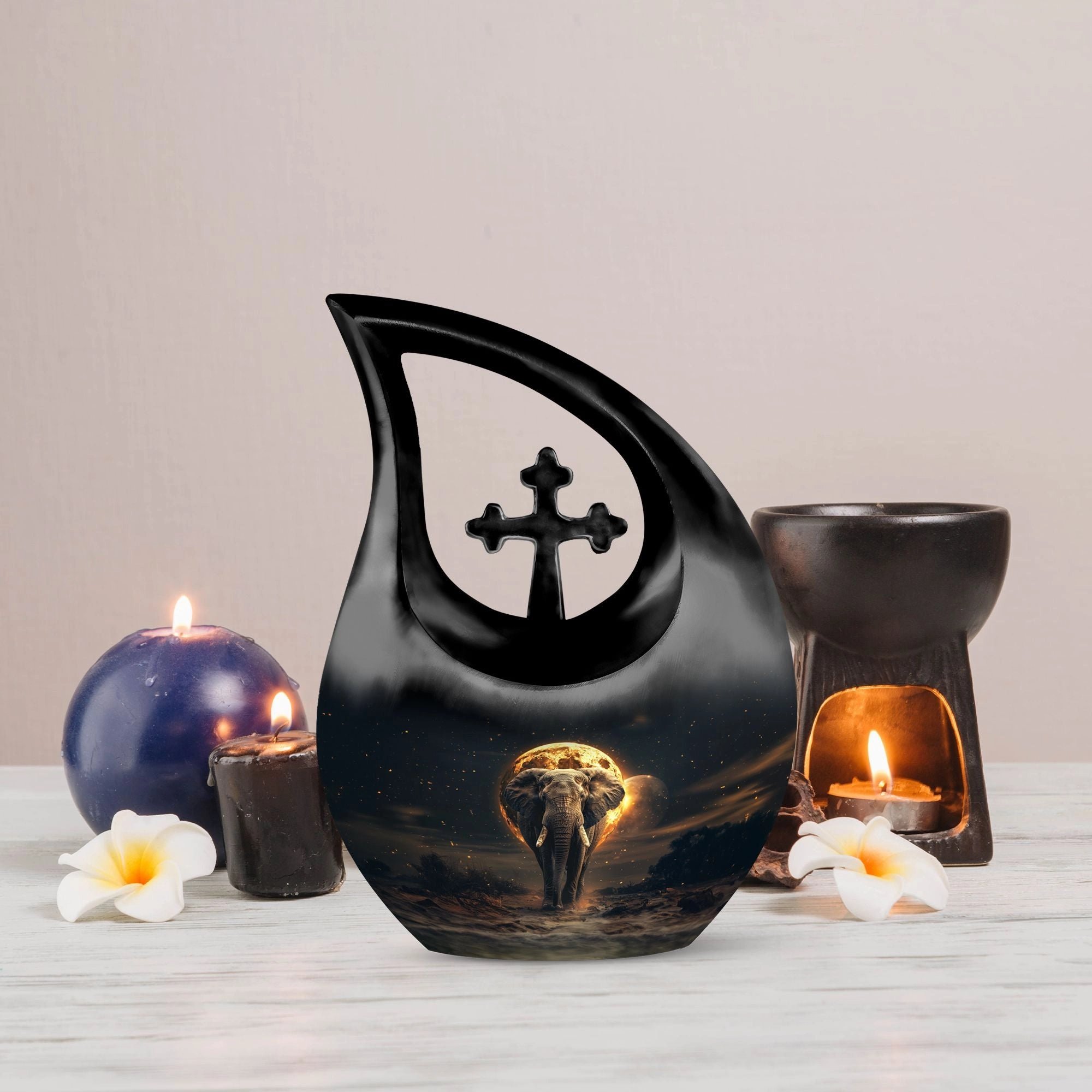 Elephant Urn: Majestic Keepsake for Men's Ashes - Memorial Piece