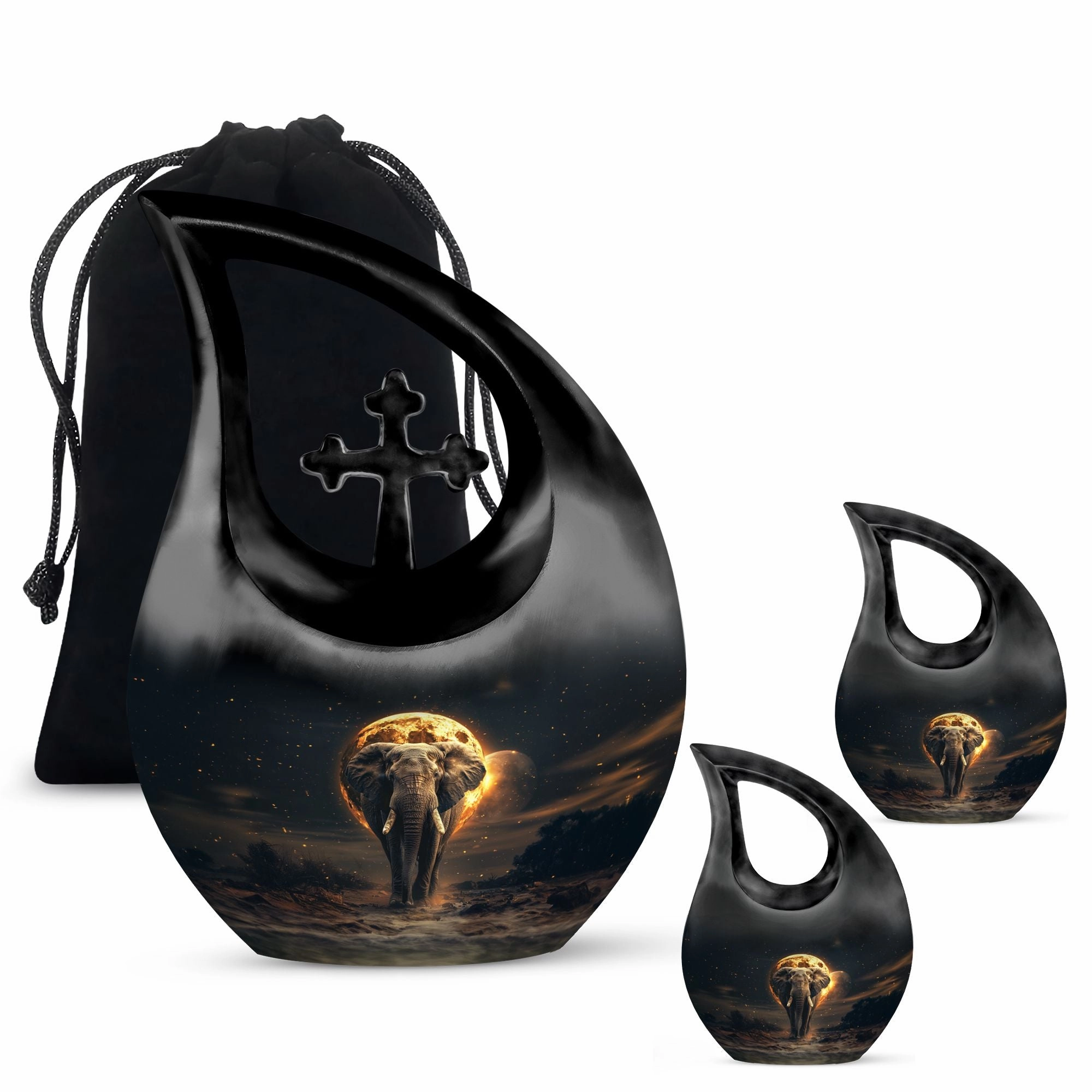 Elephant Urn: Majestic Keepsake for Men's Ashes - Memorial Piece