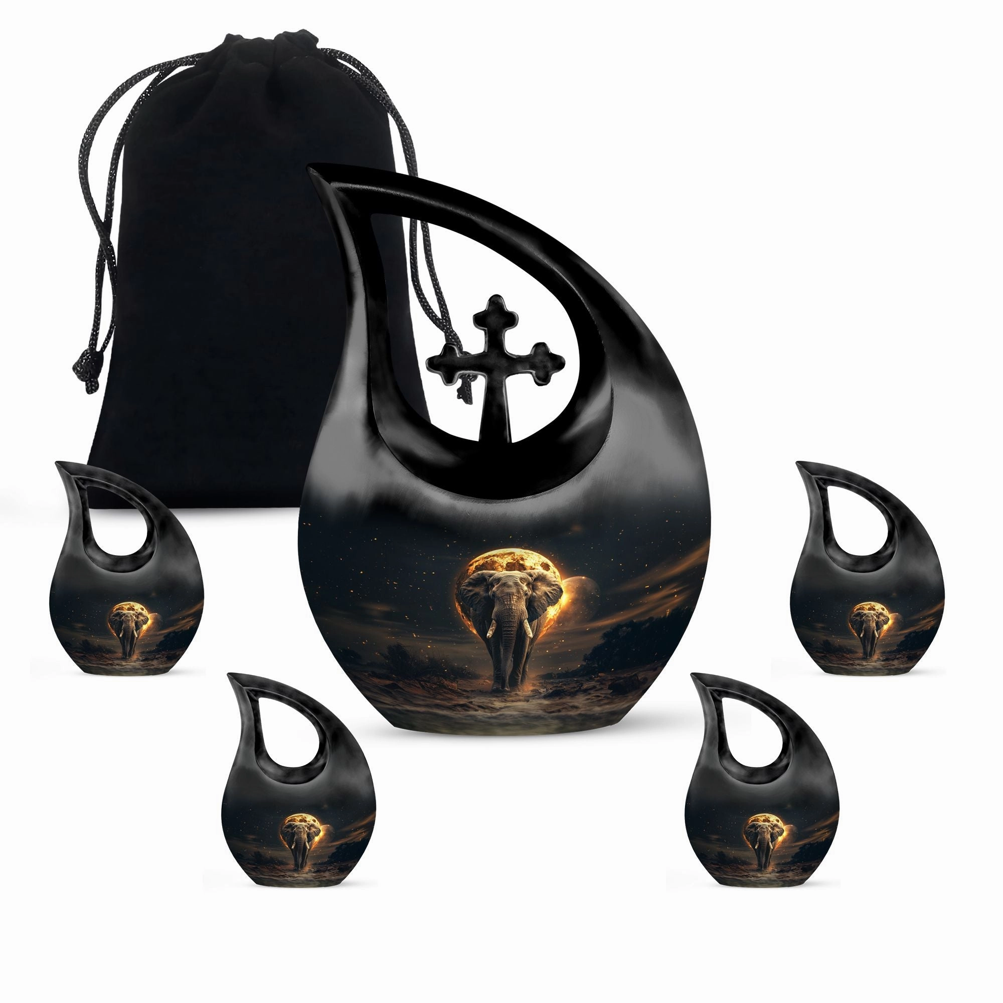 Elephant Urn: Majestic Keepsake for Men's Ashes - Memorial Piece
