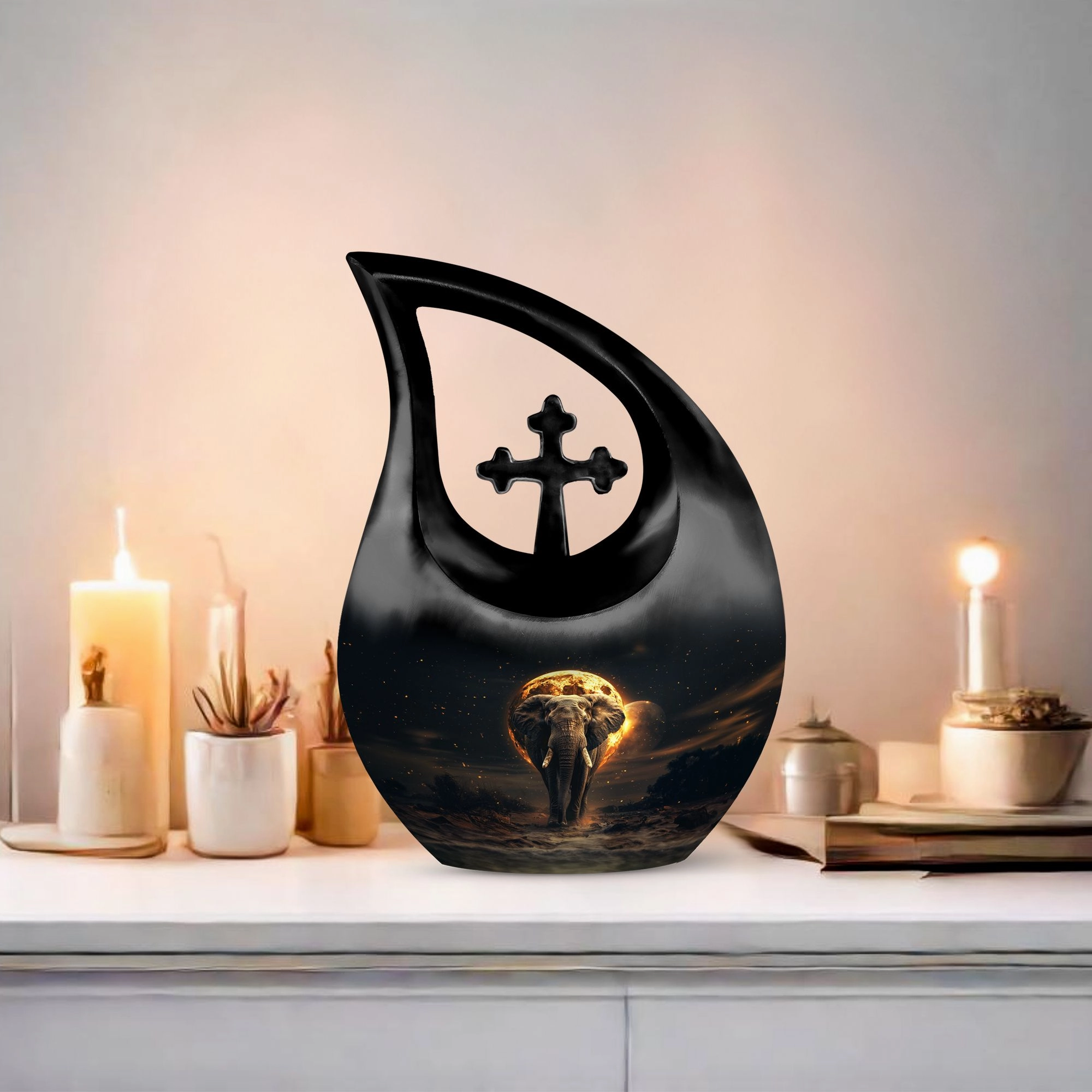 Elephant Urn: Majestic Keepsake for Men's Ashes - Memorial Piece