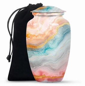 Eternal Rest Abstract Urn - Human Memorial Urn 200 Cubic Inches