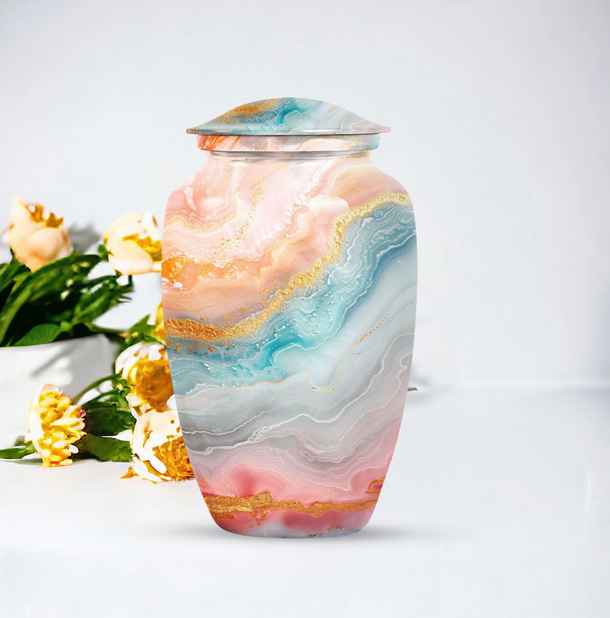 Eternal Rest Abstract Urn - Human Memorial Urn 200 Cubic Inches