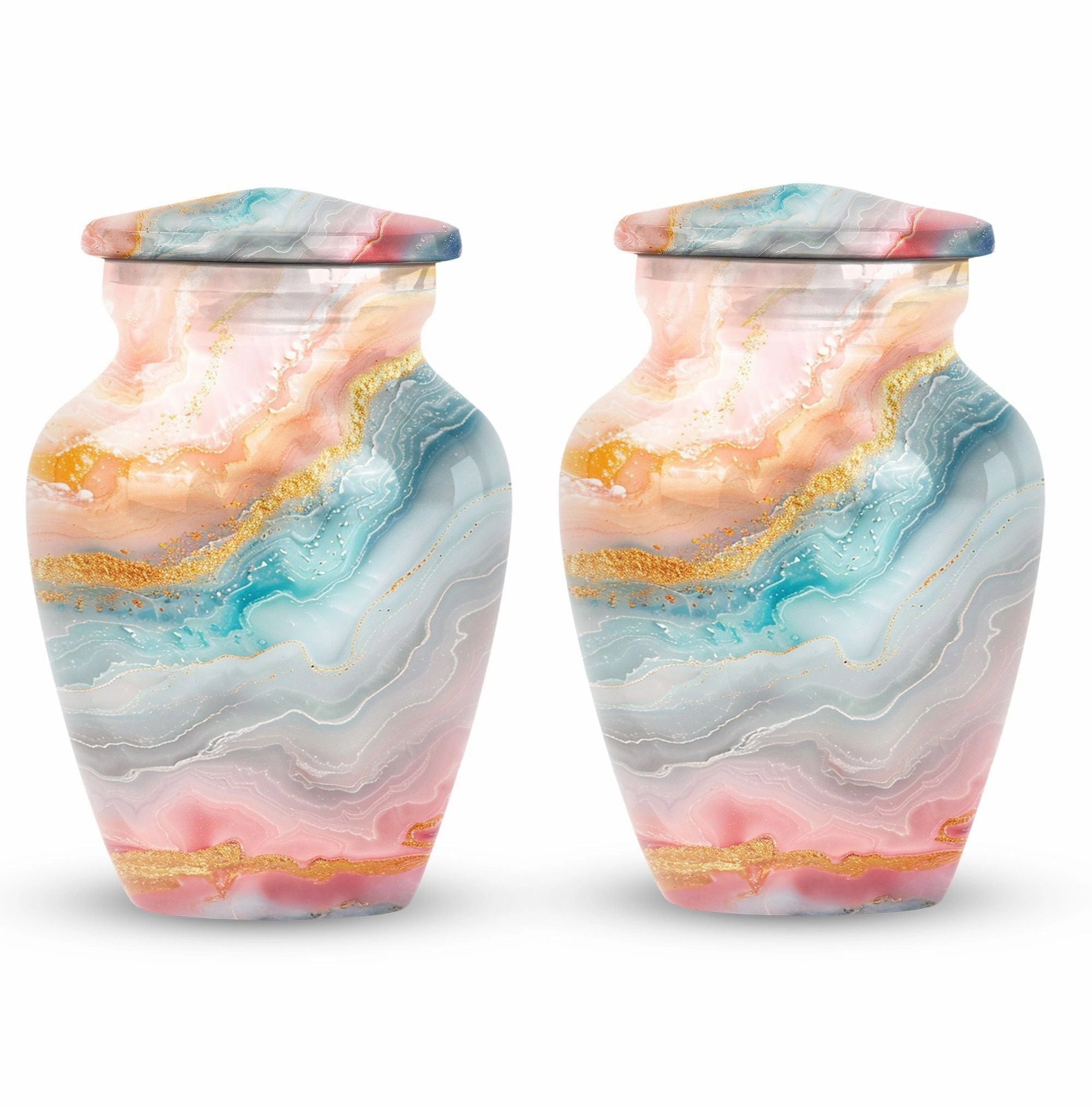 Eternal Rest Abstract Urn - Human Memorial Urn 200 Cubic Inches