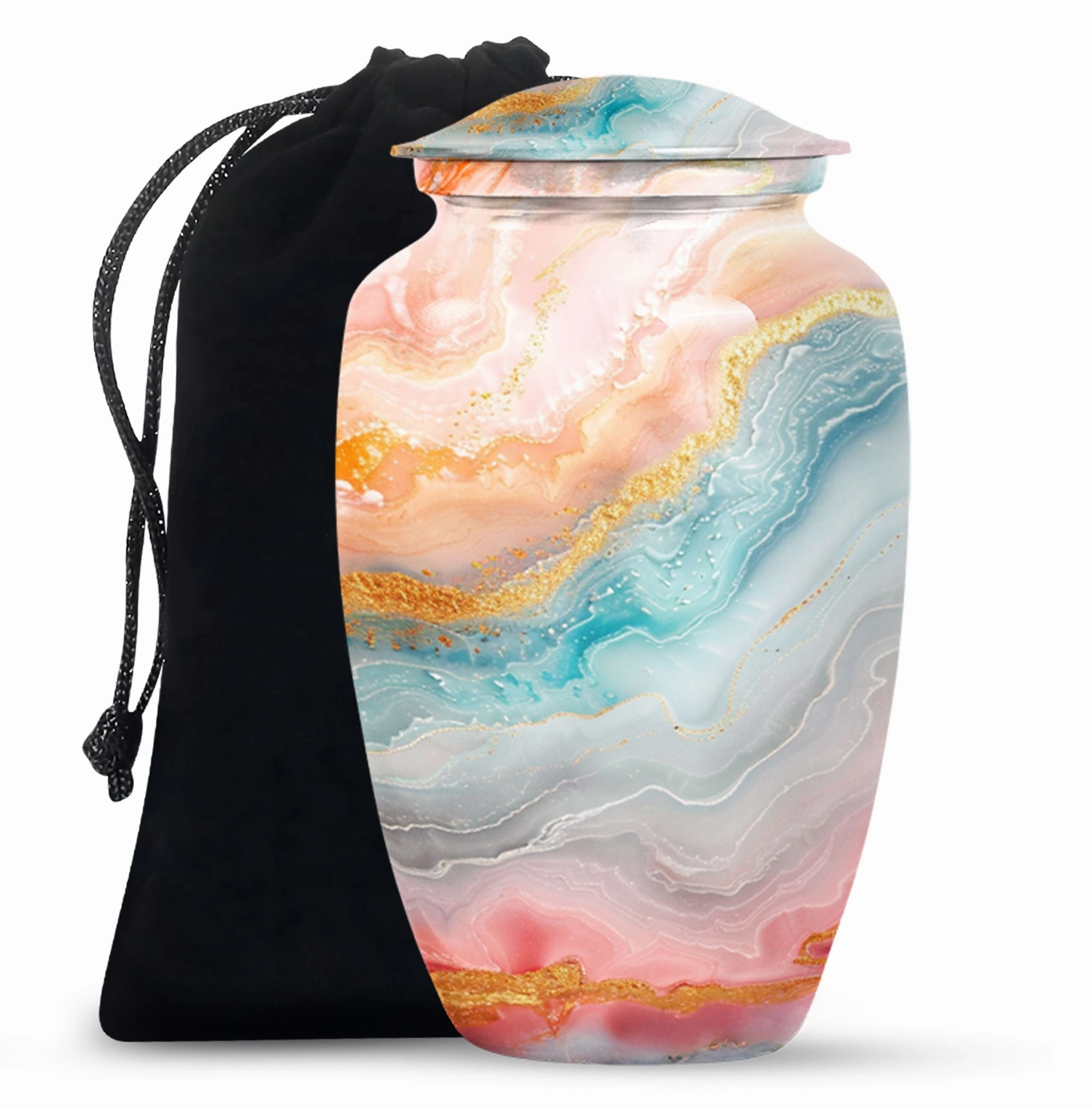 Eternal Rest Abstract Urn - Human Memorial Urn 200 Cubic Inches