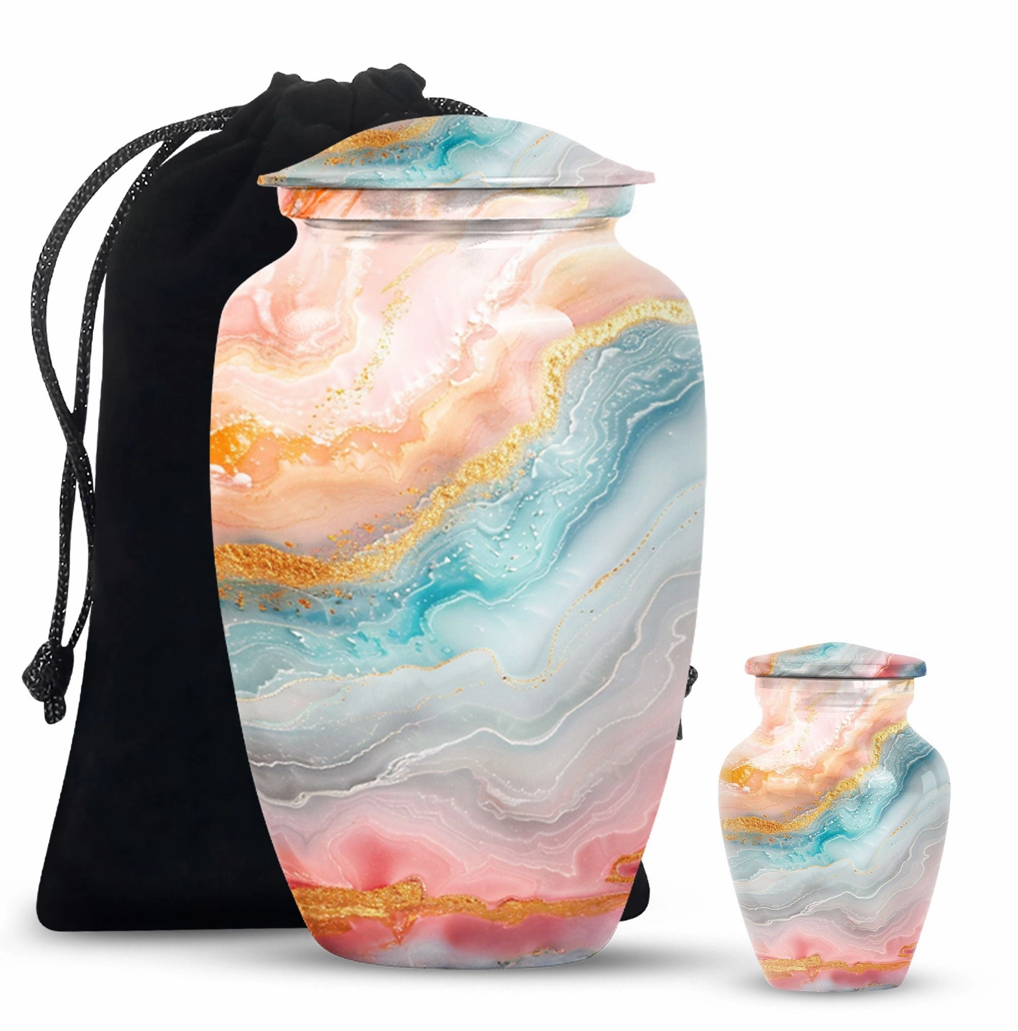 Eternal Rest Abstract Urn - Human Memorial Urn 200 Cubic Inches
