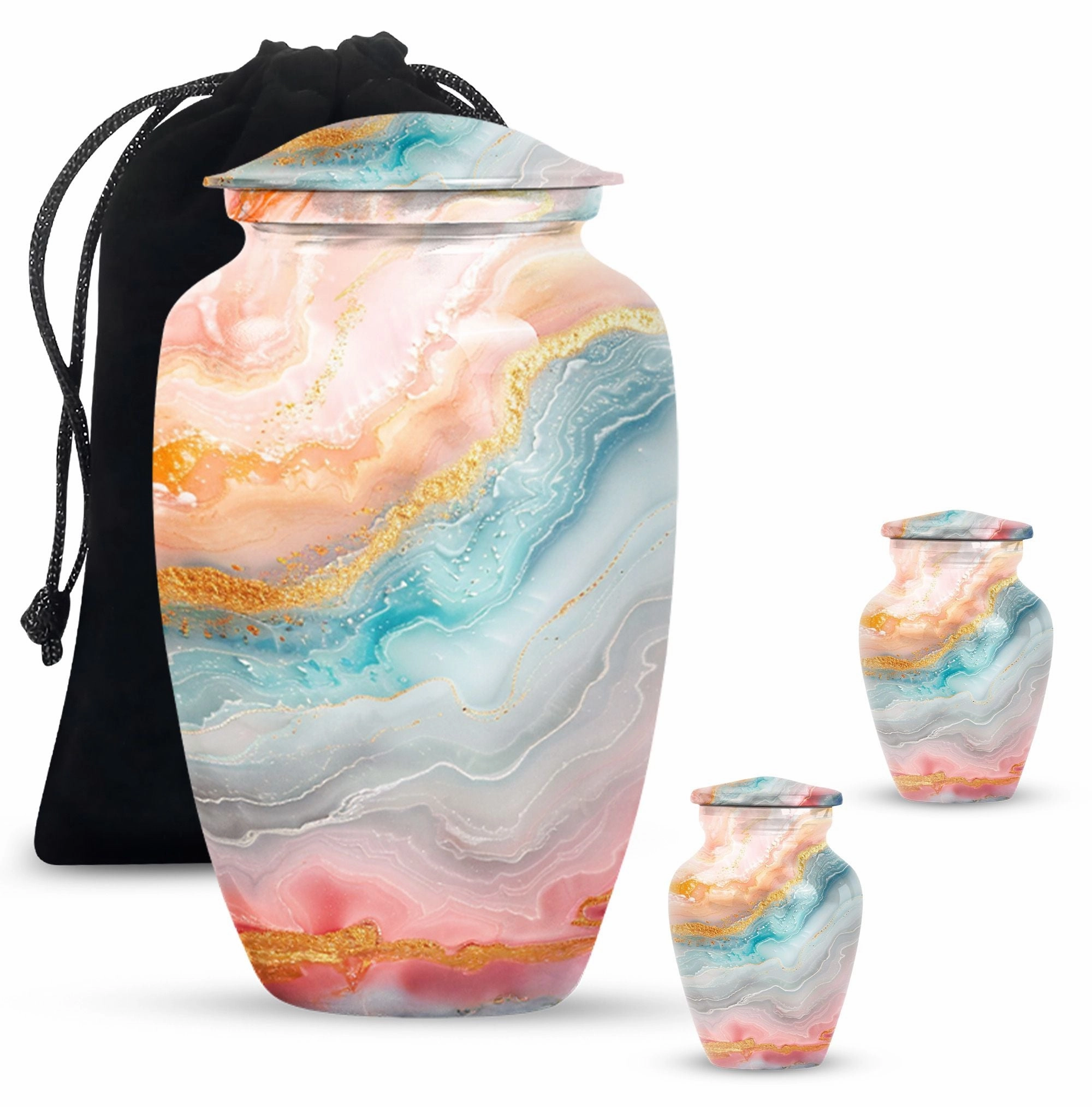 Eternal Rest Abstract Urn - Human Memorial Urn 200 Cubic Inches