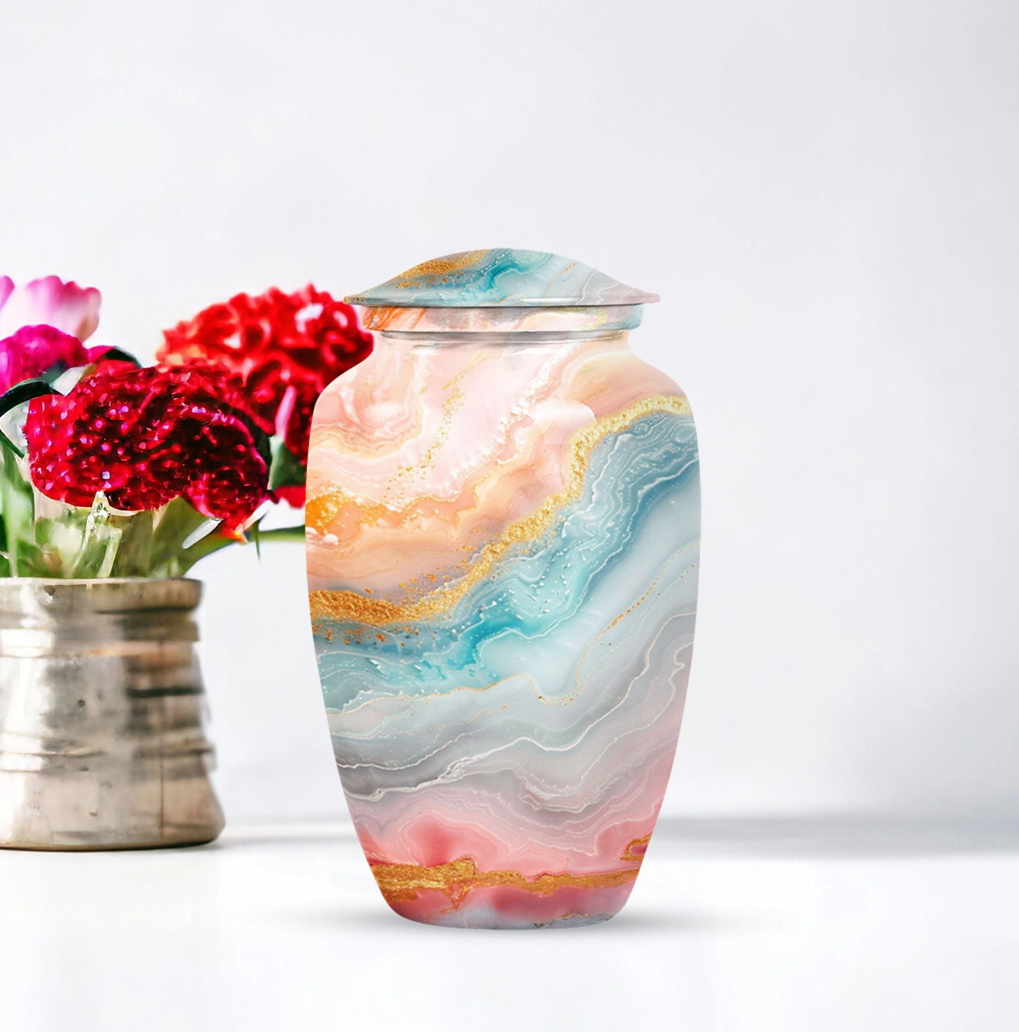 Eternal Rest Abstract Urn - Human Memorial Urn 200 Cubic Inches
