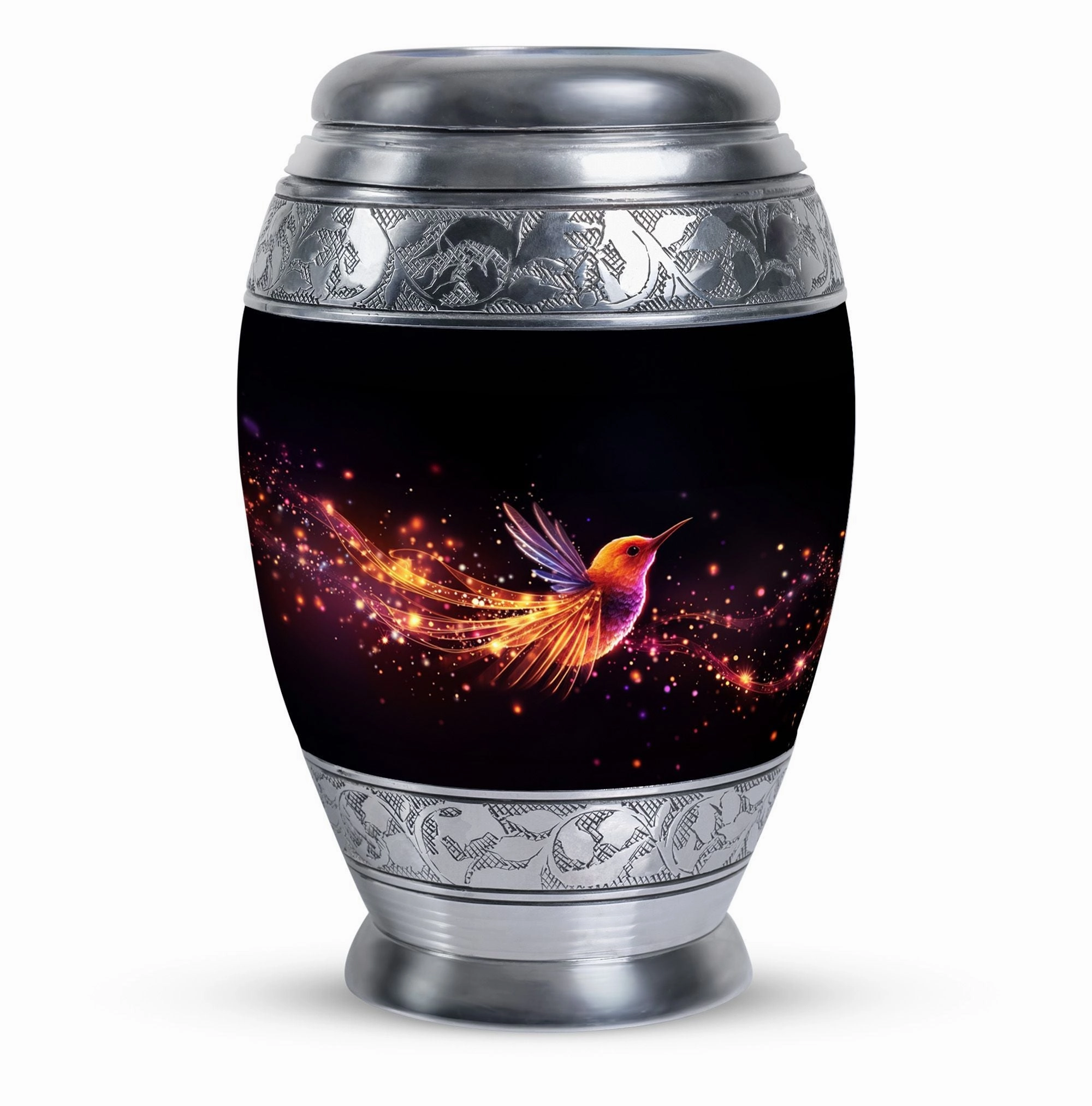 Evermore Beacon - Cremation Urn, A Colorful Sparrow Memorial