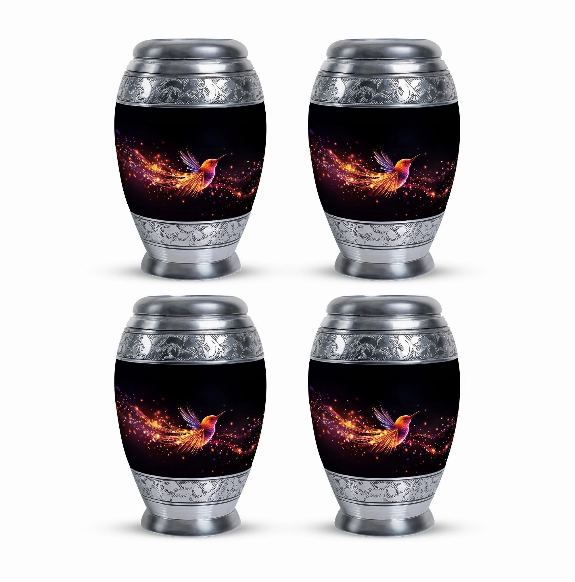 Evermore Beacon - Cremation Urn, A Colorful Sparrow Memorial