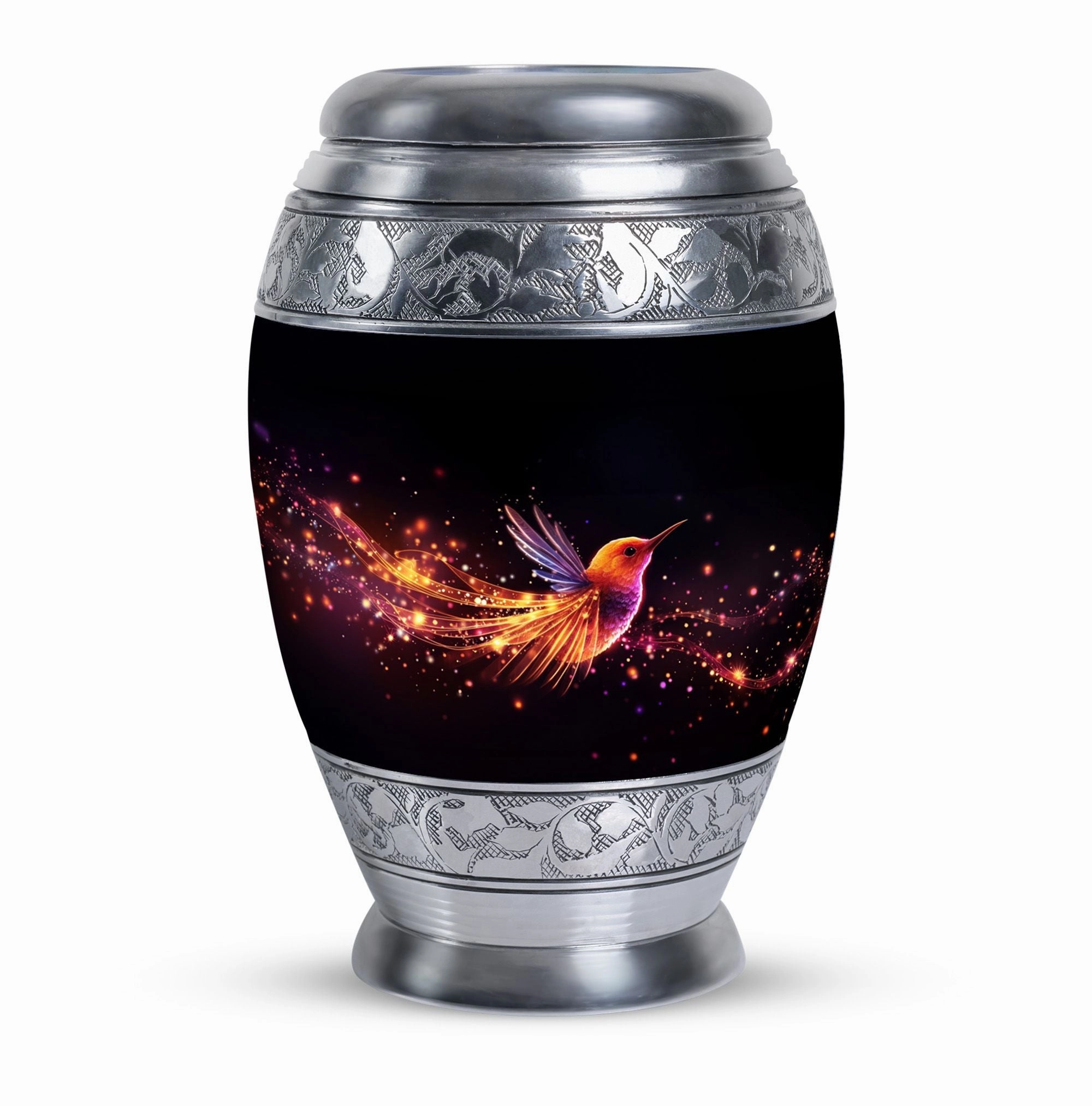 Evermore Beacon - Cremation Urn, A Colorful Sparrow Memorial