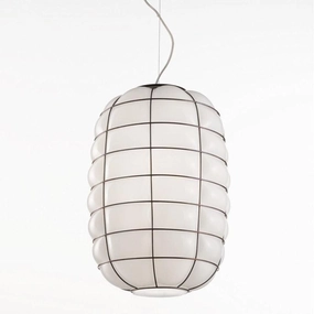 Italian Made Murano Glass Lantern Pendant Light