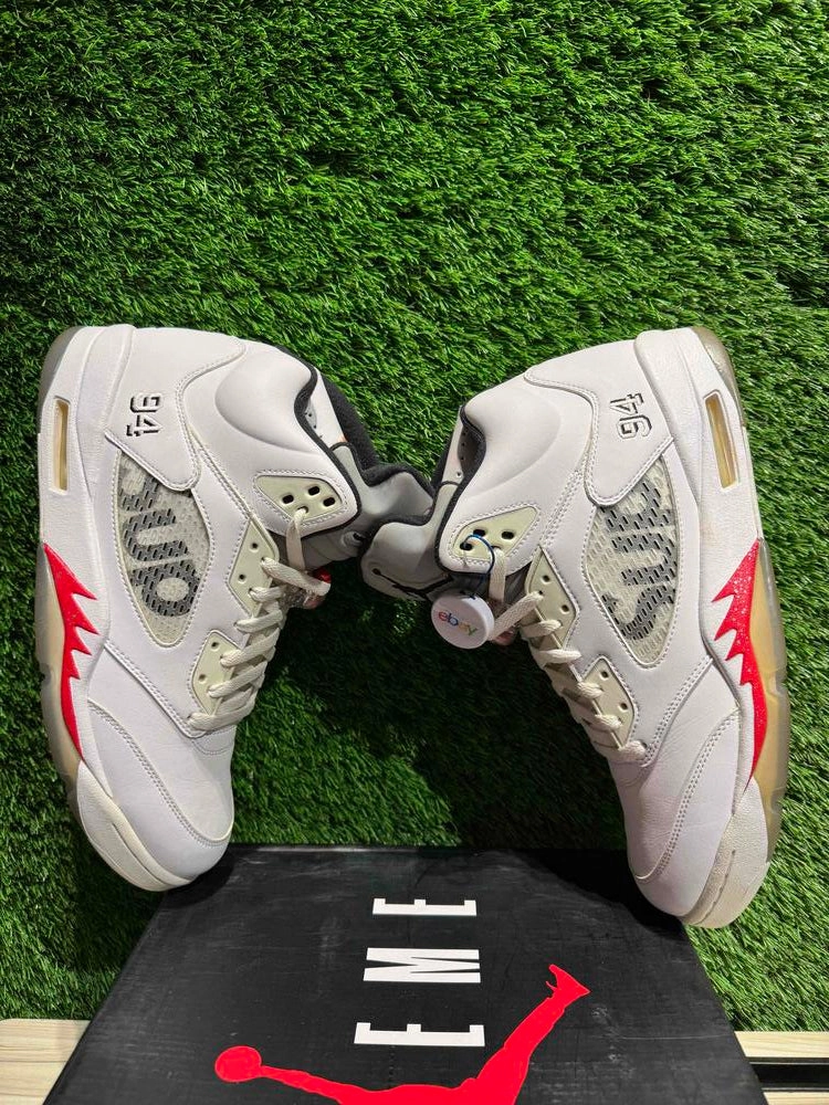 Jordan 5 Retro Supreme White Sz 13