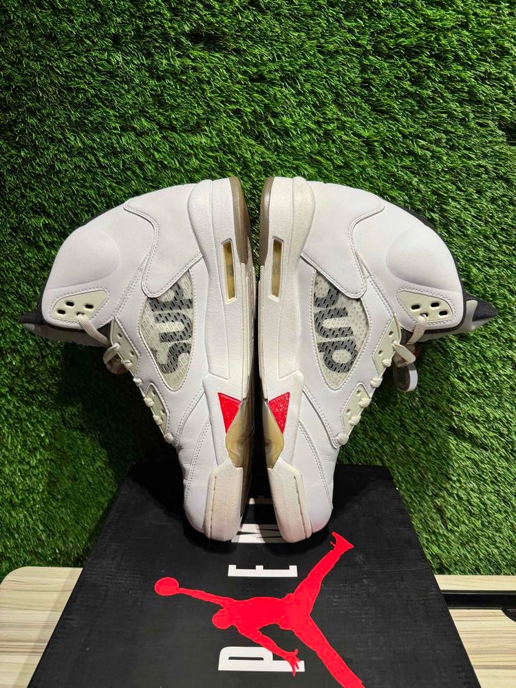 Jordan 5 Retro Supreme White Sz 13
