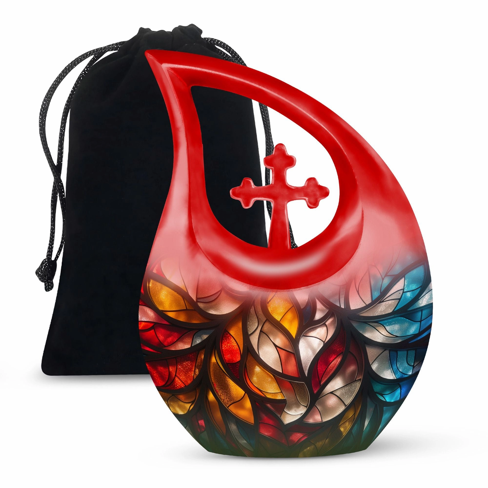 Kaleidoscopic Rhapsody Memorial Urn - Unique Small Keepsake